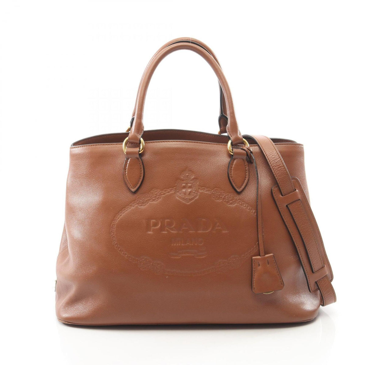 Prada Brown Leather Handbag (Pre-Owned)