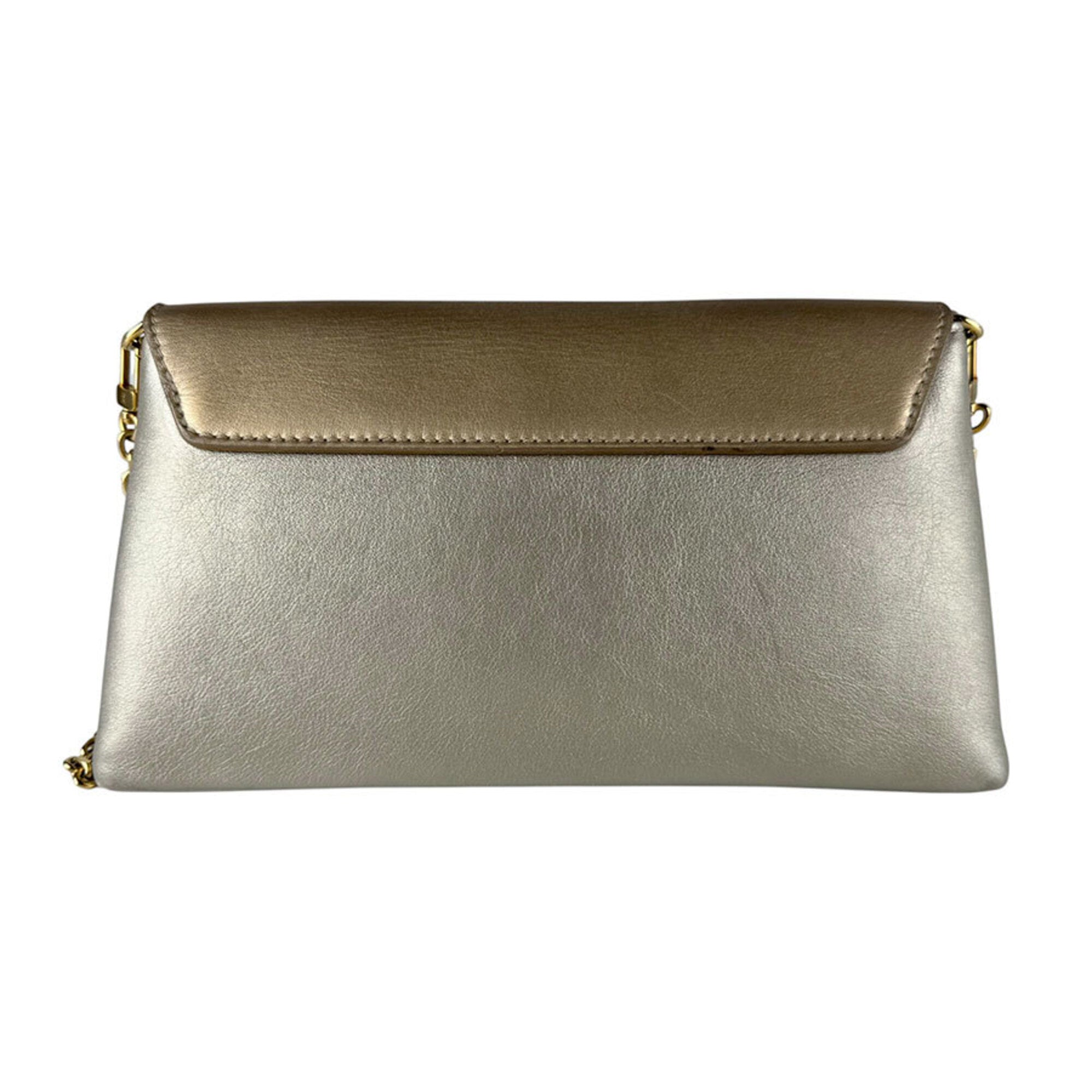 Louis Vuitton Metallic Gold Leather Shoulder Bag (Pre-Owned)