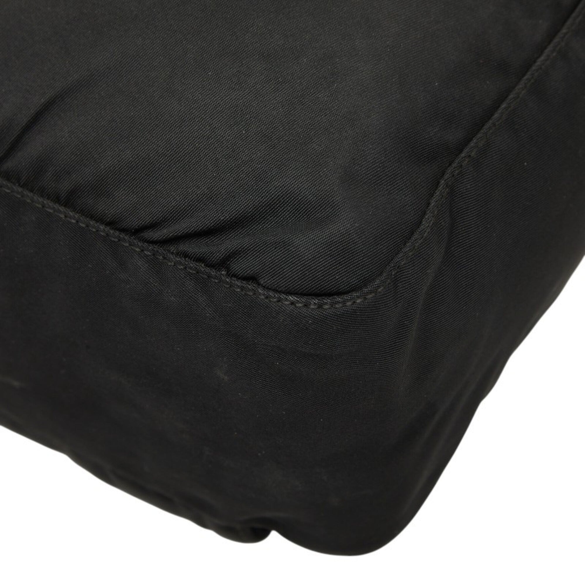 Prada Black Nylon Leather Shoulder Bag (Pre-Owned)