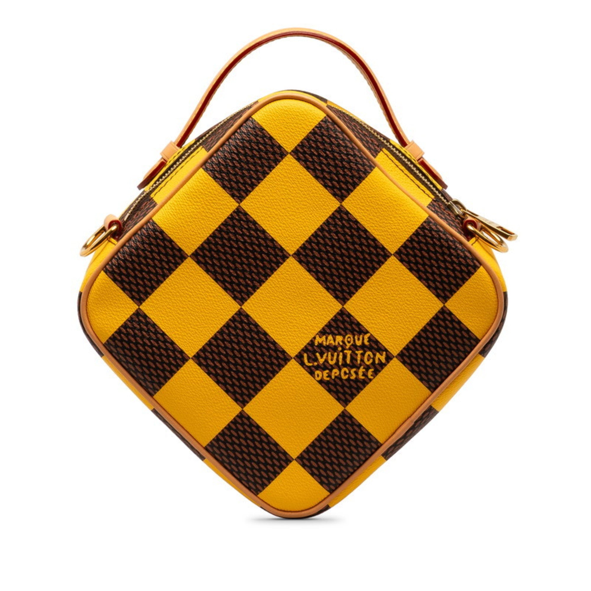 Louis Vuitton Yellow Pvc Leather Shoulder Bag (Pre-Owned)