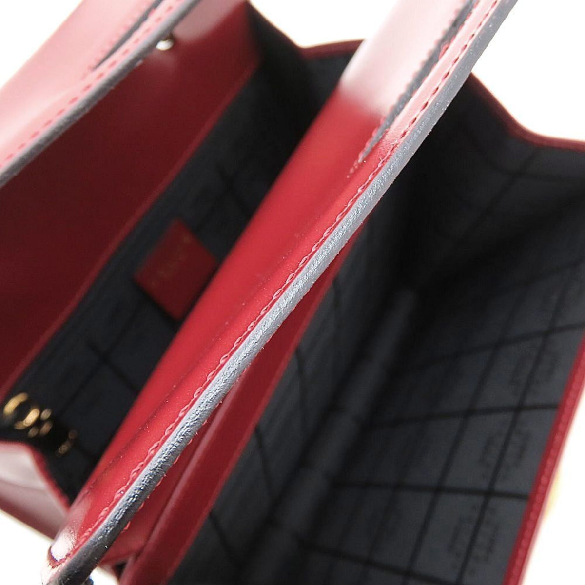 Celine Wine Leather Handbag (Pre-Owned)