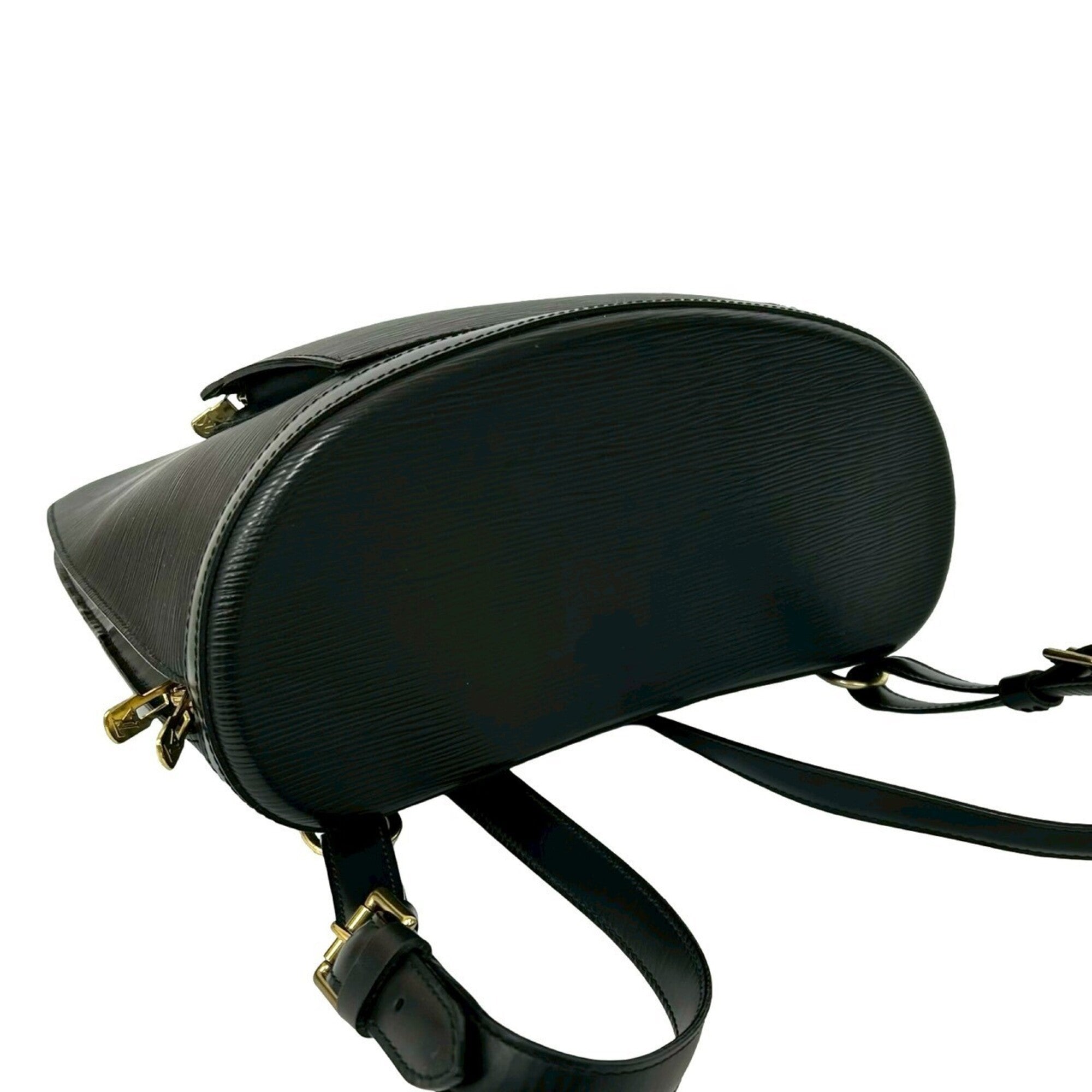 Louis Vuitton Black Leather Backpack (Pre-Owned)