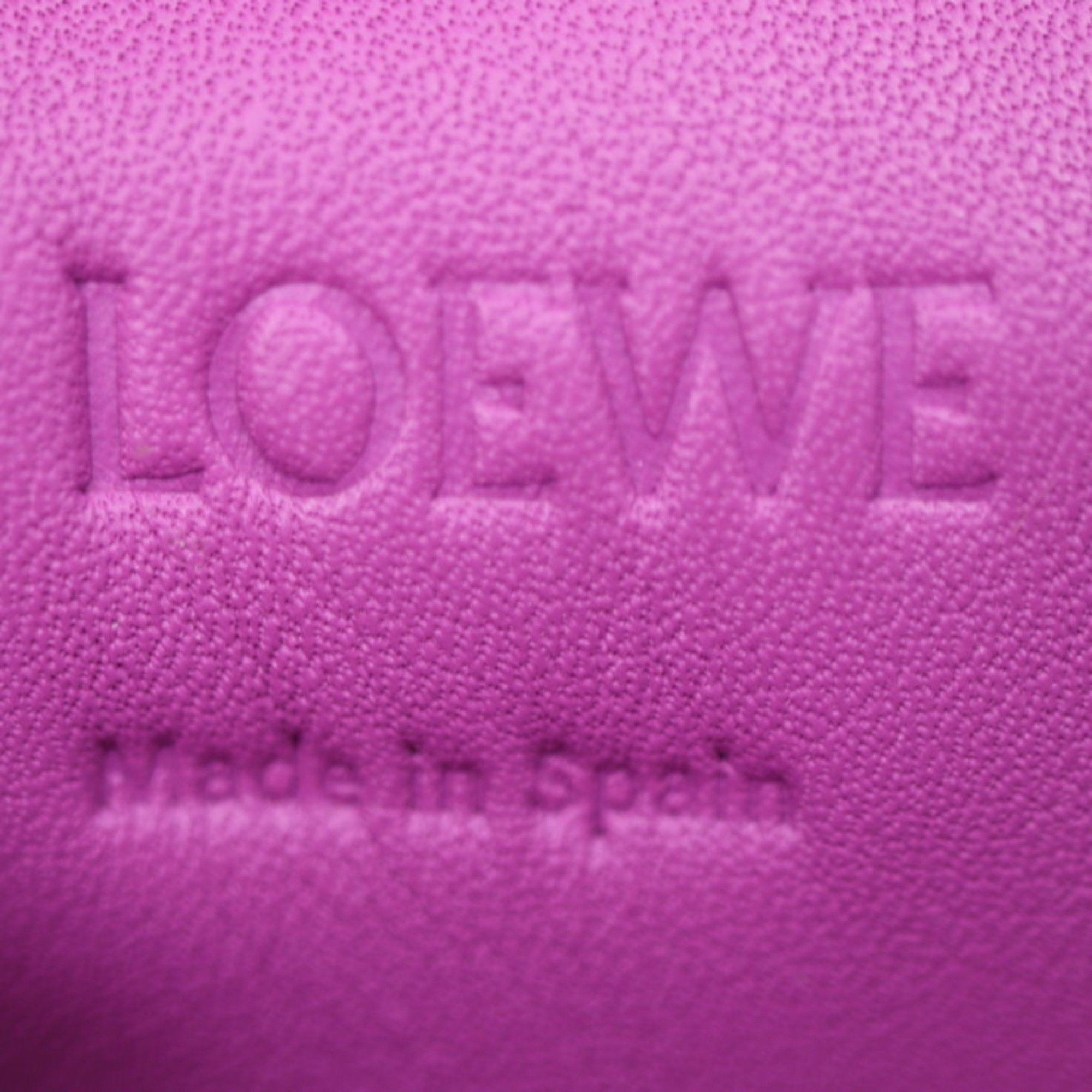 Loewe Purple Leather Pochette Pouch Shoulder Bag (Pre-Owned)