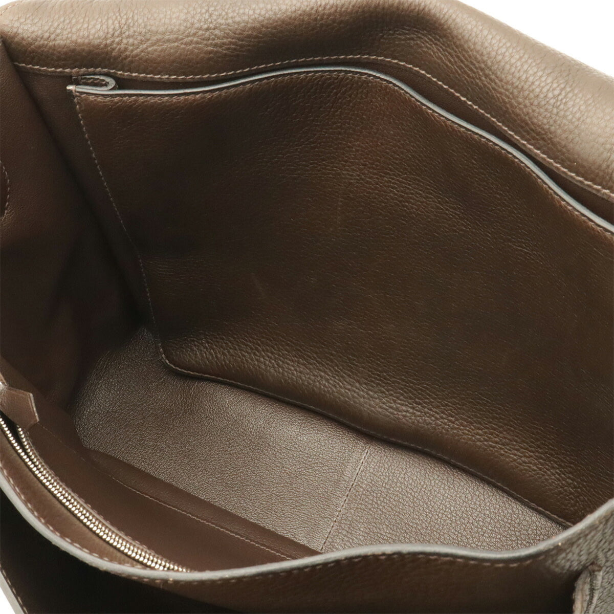 Hermes Brown Taurillon Clemence Leather Shoulder Bag (Pre-Owned)