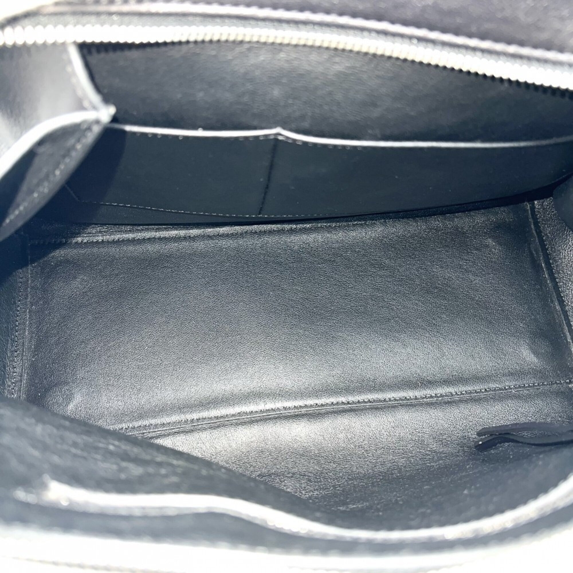 Celine Beige Black Leather Handbag (Pre-Owned)