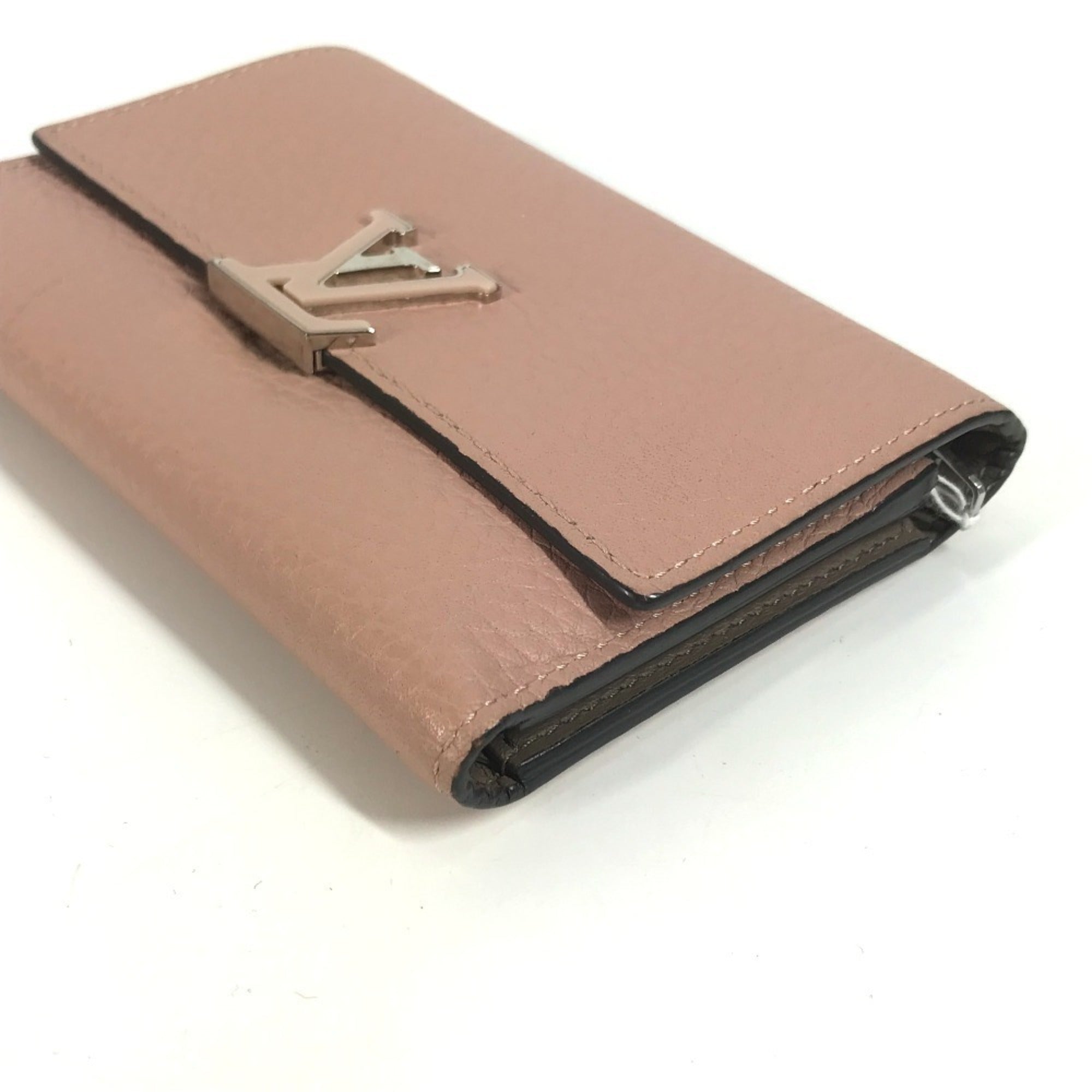 Louis Vuitton Taurillon Magnolia Pink Leather Wallet (Tri-Fold) (Pre-Owned)