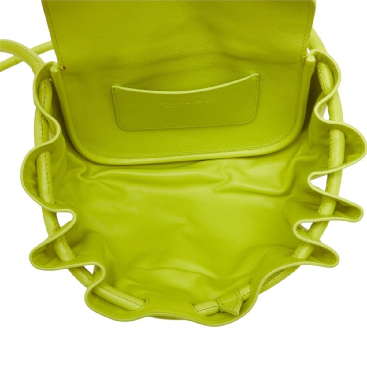 Bottega Veneta Green Yellow Leather Shoulder Bag (Pre-Owned)