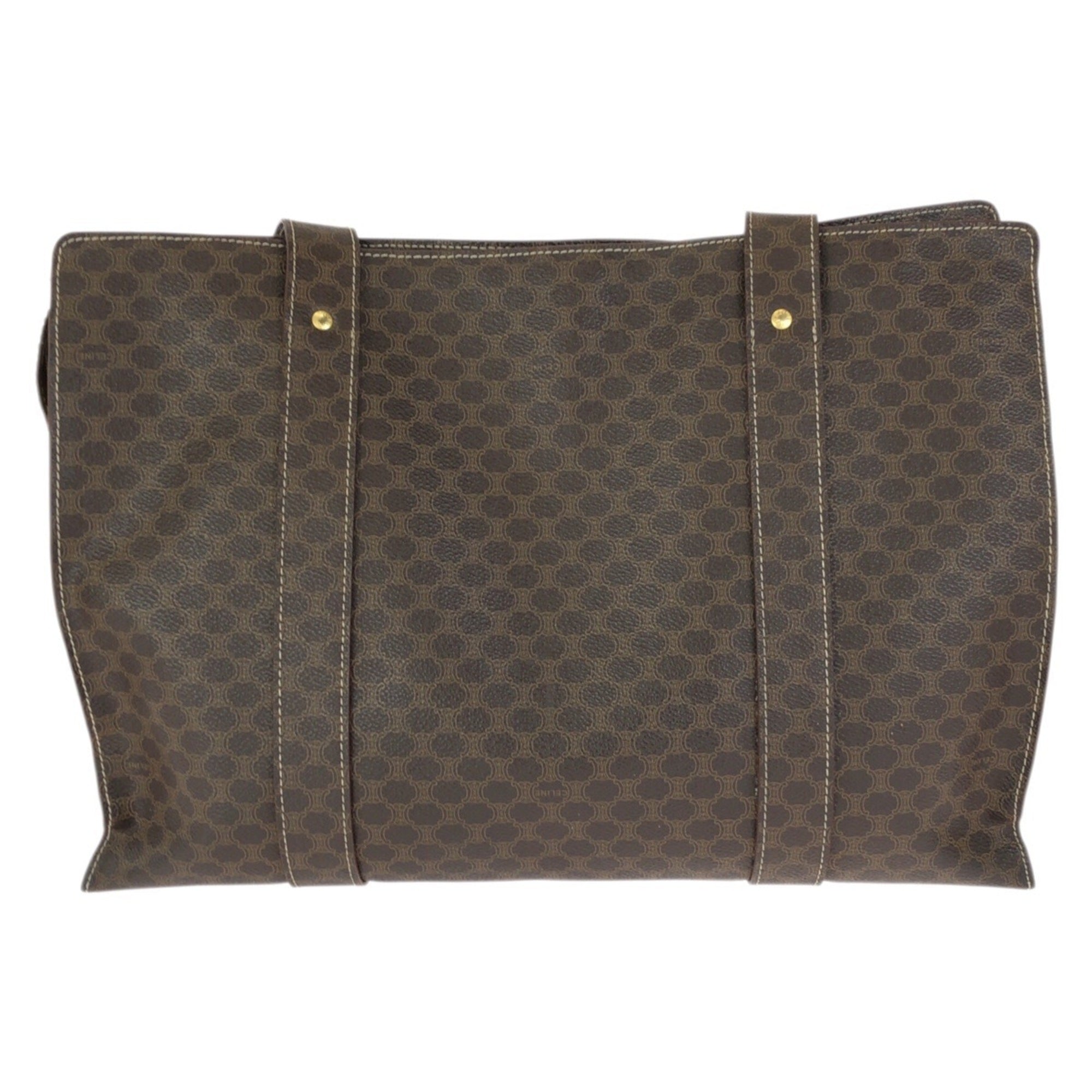 Celine Dark Brown Pvc Shoulder Bag Tote Bag (Pre-Owned)