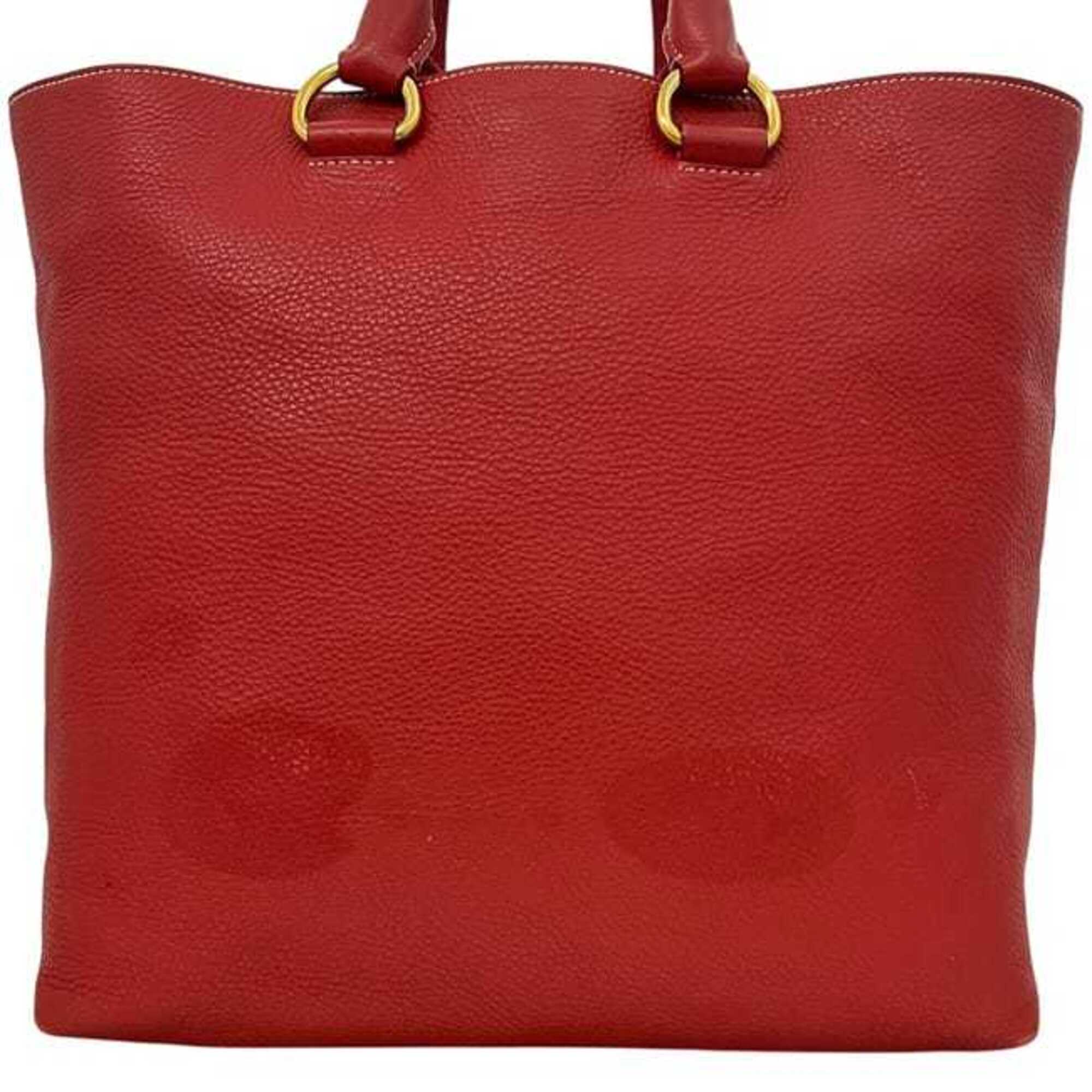 Prada Fuoco Red Color Tote Bag (Pre-Owned)