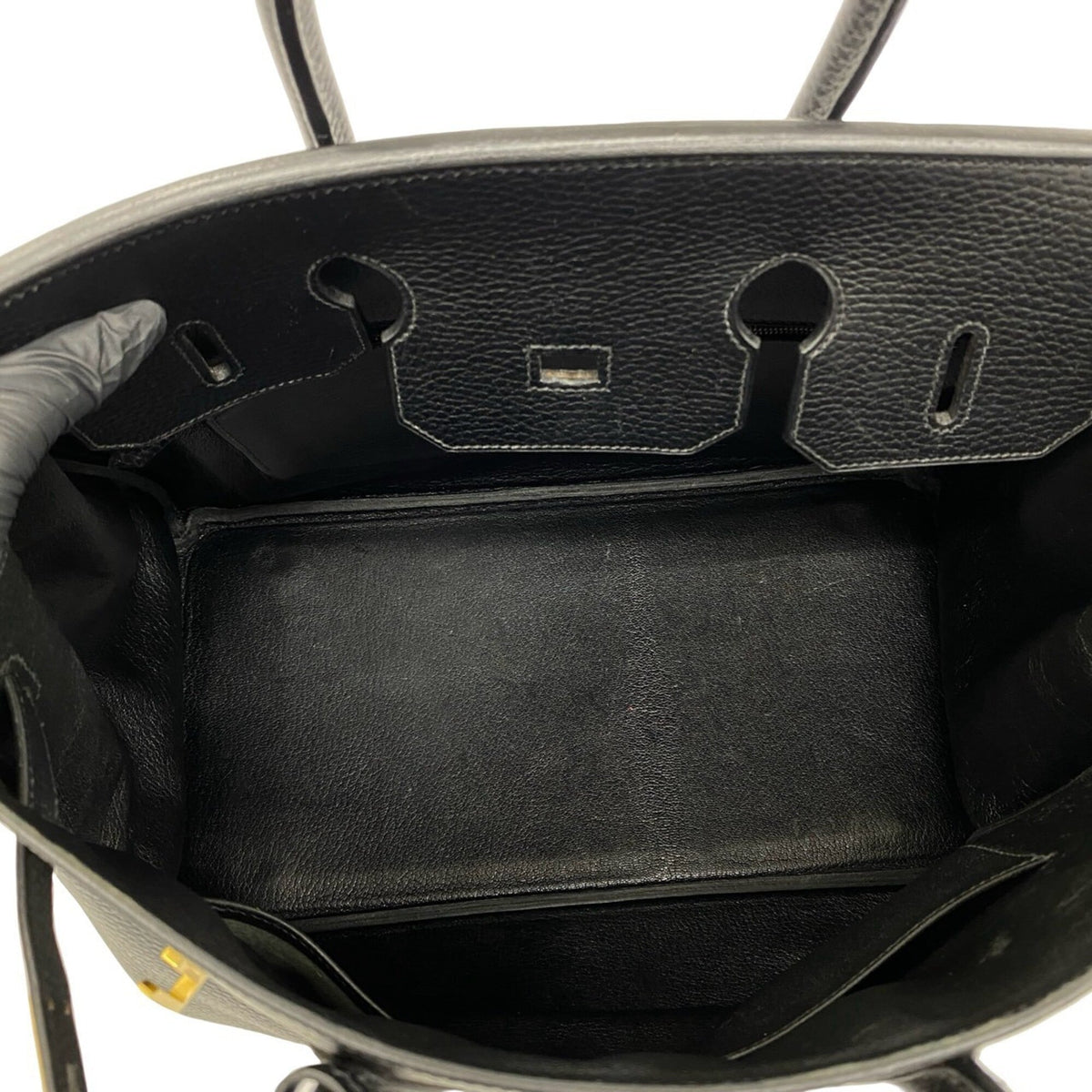 Hermes Black Ardennes Leather Handbag Tote Bag (Pre-Owned)