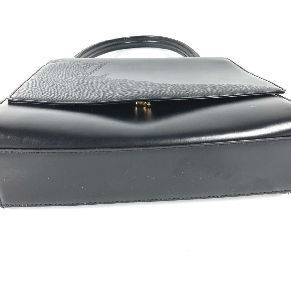Louis Vuitton Black Noir Leather Handbag (Pre-Owned)