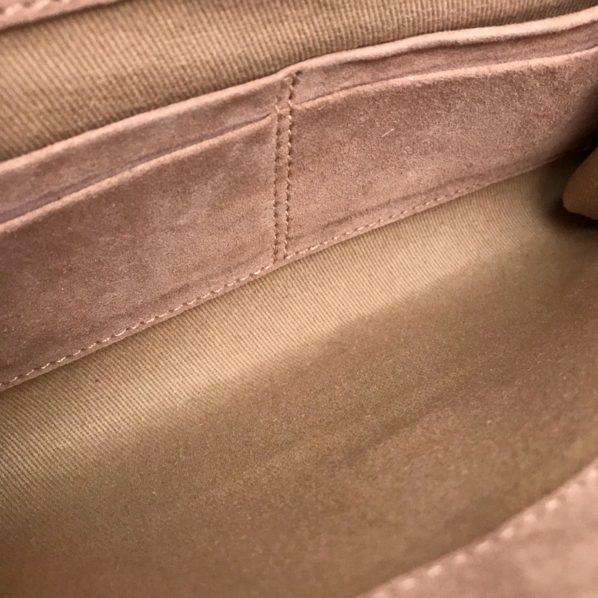 Sergio Rossi Pink Beige Suede Patent Leather Clutch Bag Handbag (Pre-Owned)