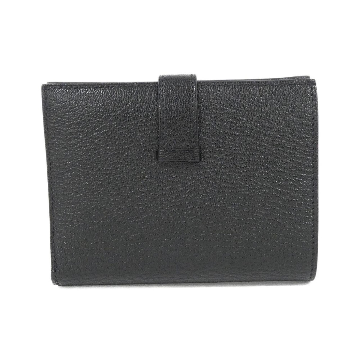 Hermes Black Chevre Leather Wallet (Bi-Fold) (Pre-Owned)