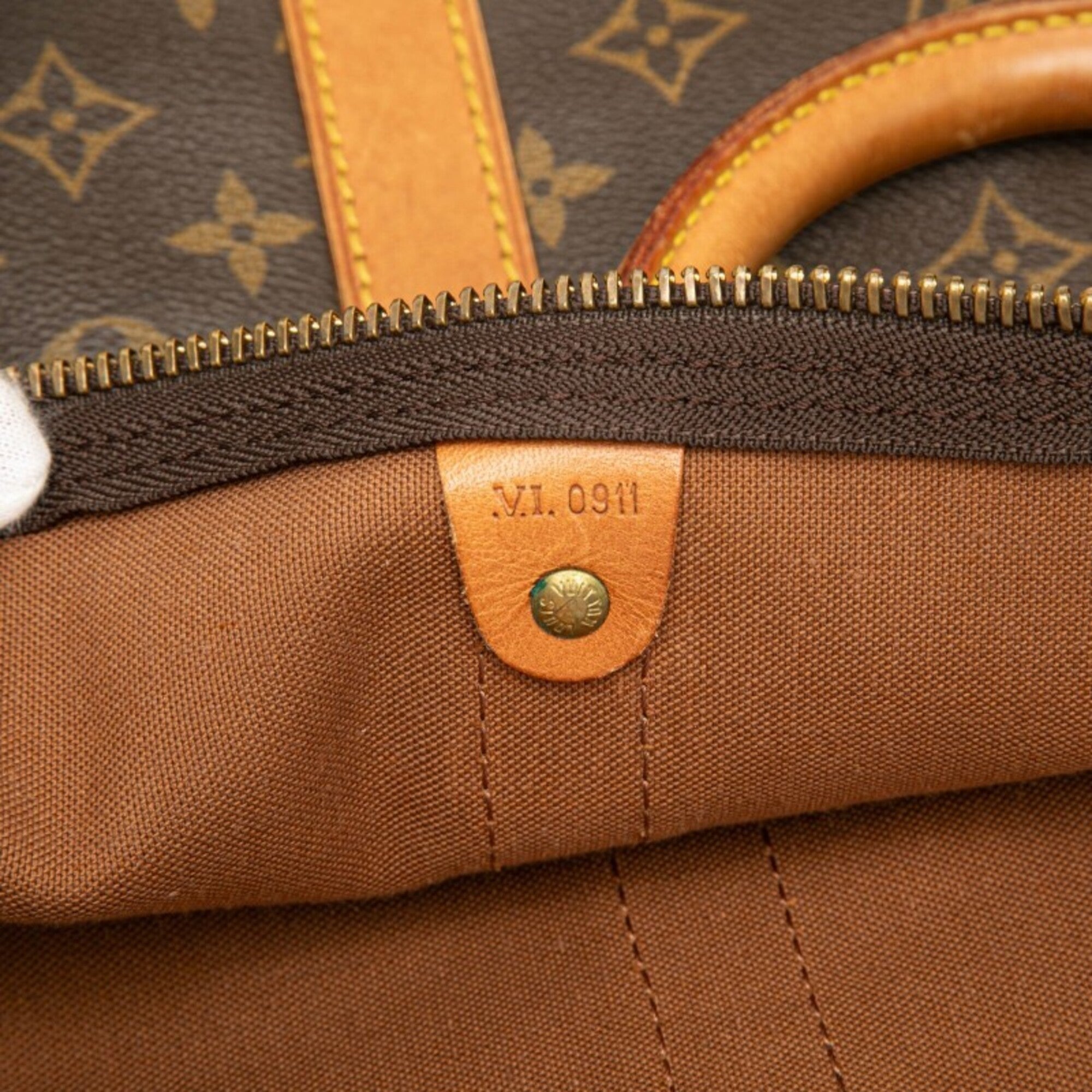 Louis Vuitton Brown Monogram Pvc Leather Boston Bag Shoulder Bag (Pre-Owned)