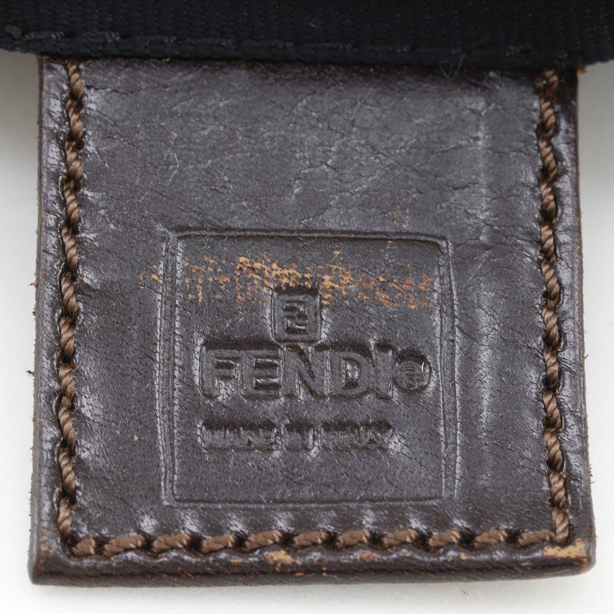 Fendi Zucca Brown Nylon Canvas Boston Bag (Pre-Owned)