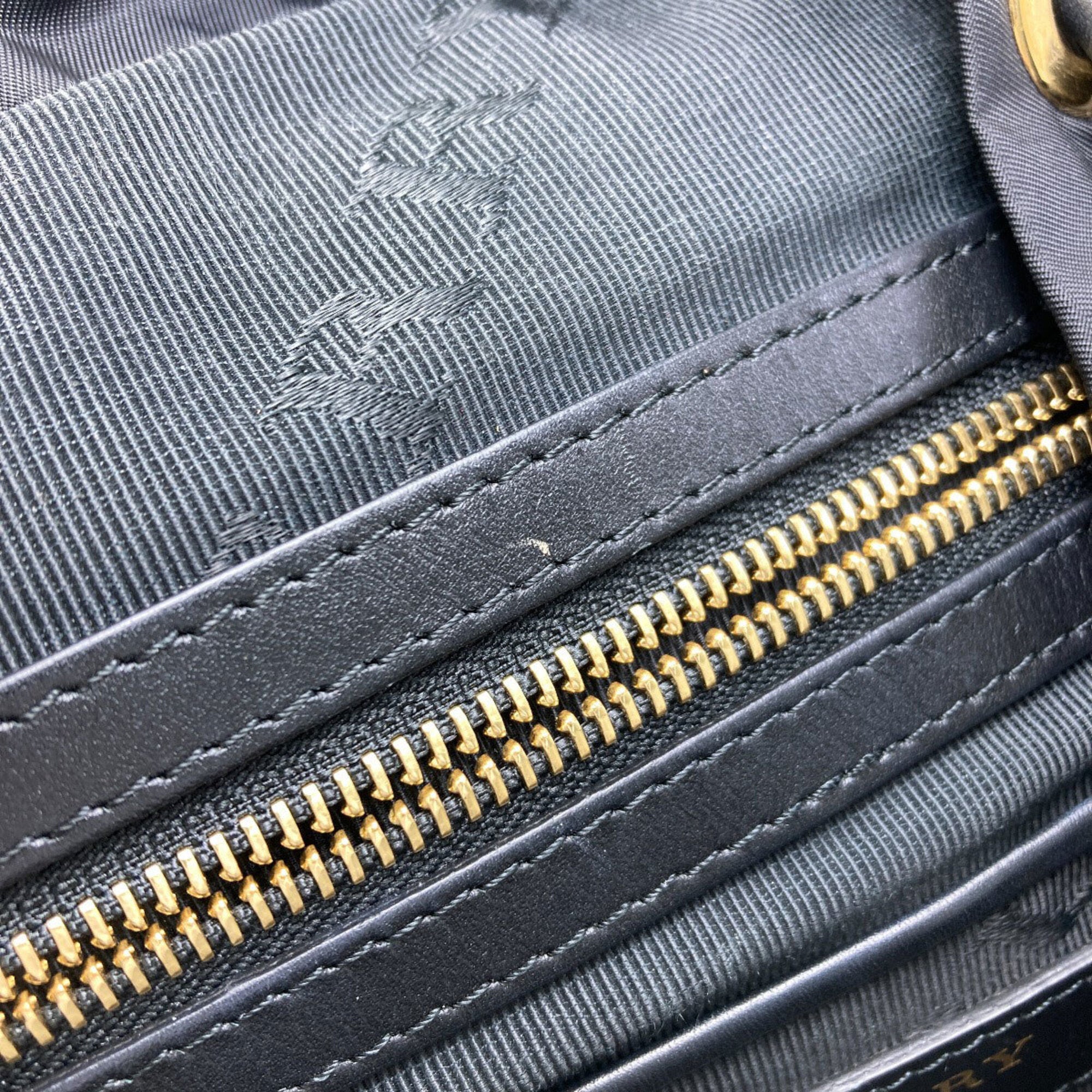 Burberry Black Brown Nylon Backpack (Pre-Owned)