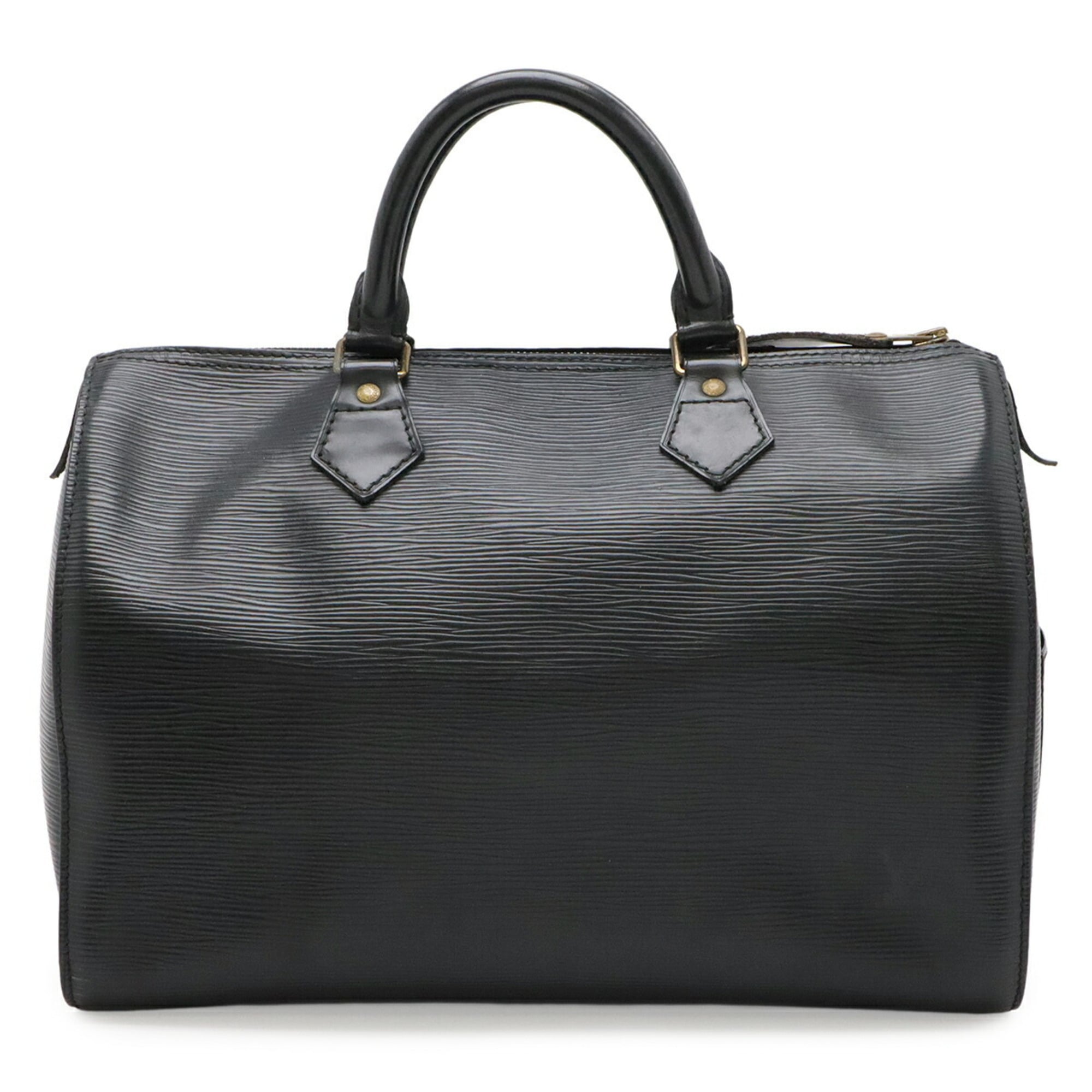 Louis Vuitton Epi Black Noir Epi Leather Boston Bag Handbag (Pre-Owned)