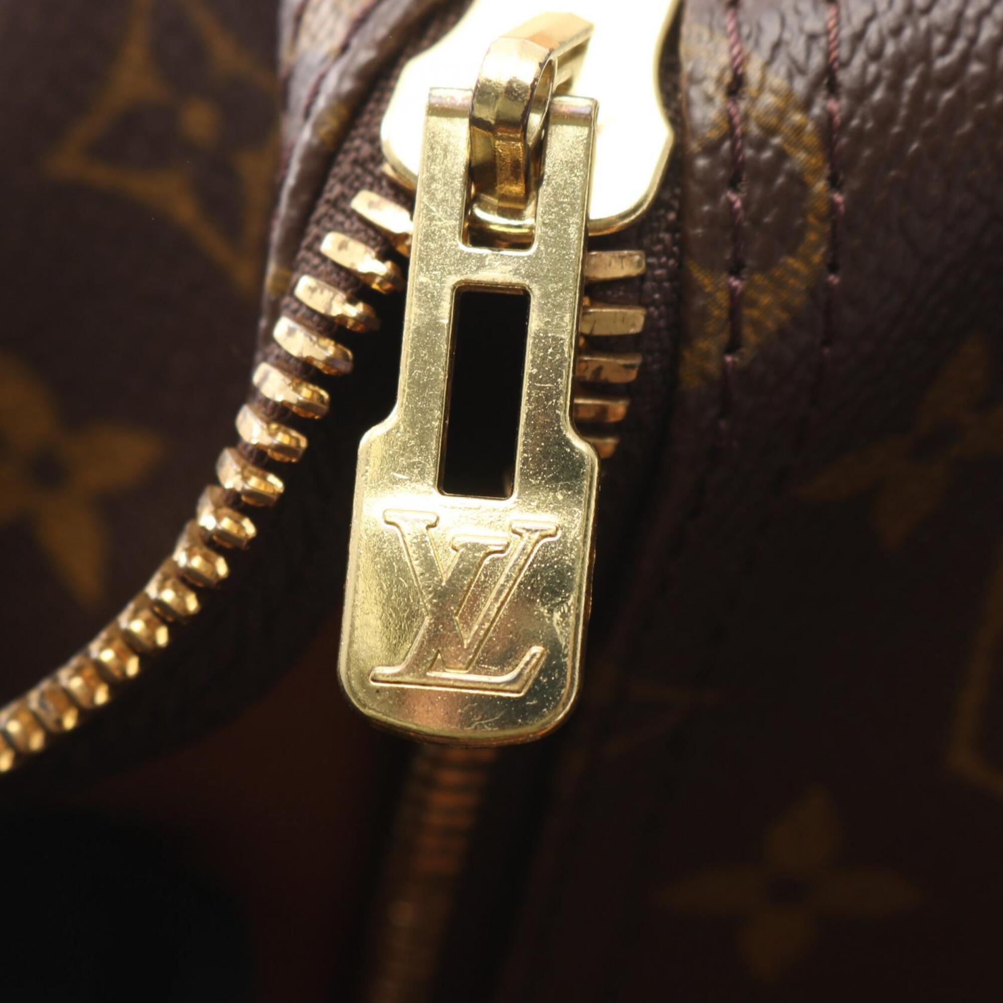 Louis Vuitton Brown Monogram Monogram Leather Boston Bag Handbag (Pre-Owned)