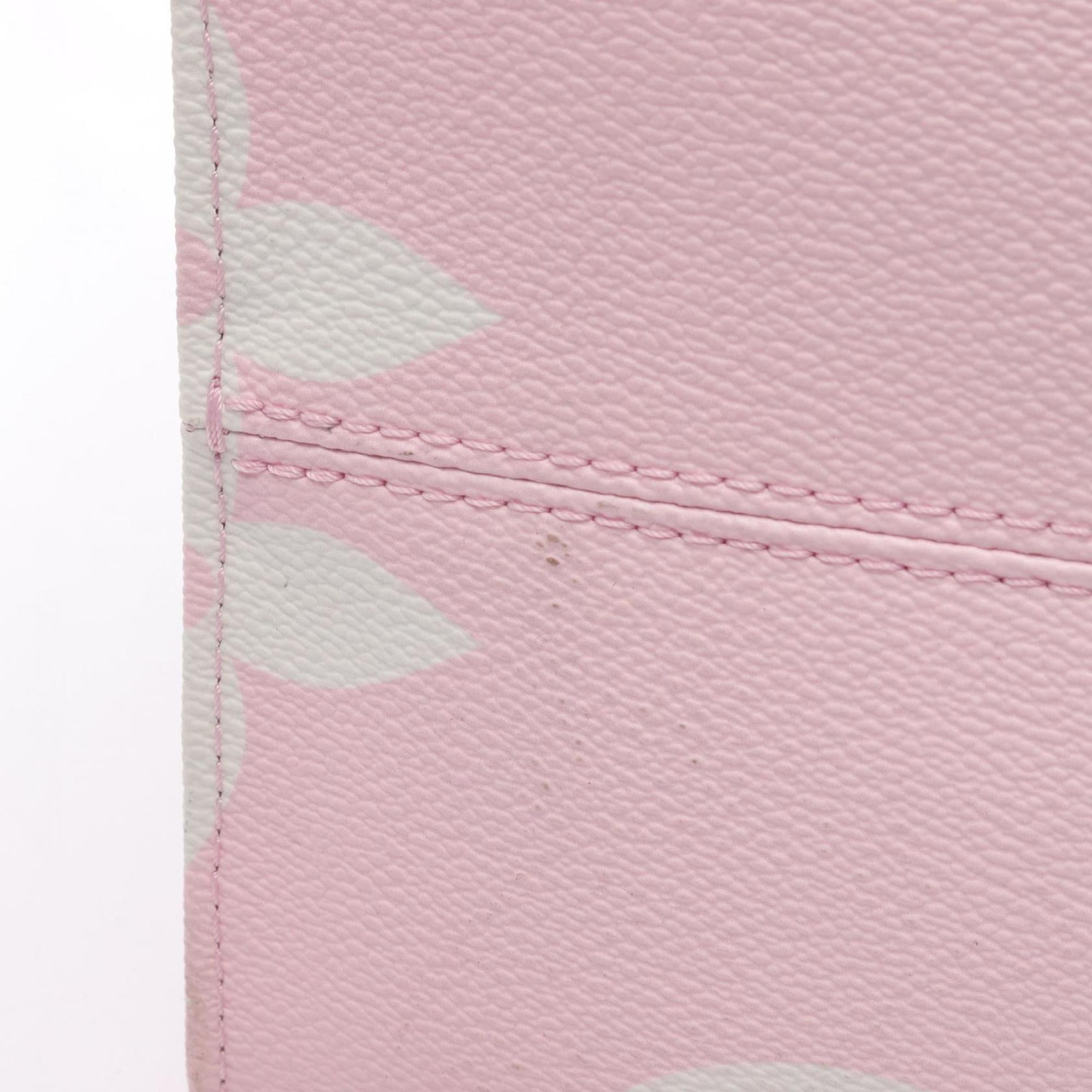 Louis Vuitton Multi-Color Pink Coated Canvas Leather Handbag Shoulder Bag (Pre-Owned)