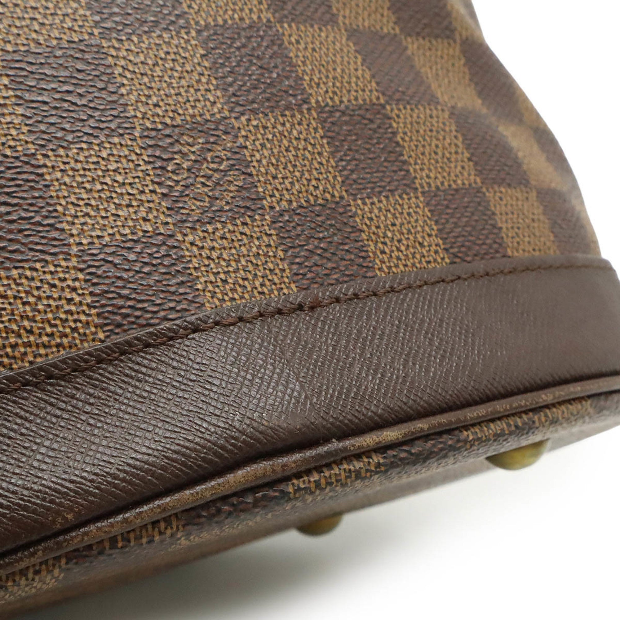 Louis Vuitton Brown Damier Canvas Pvc Shoulder Bag Tote Bag (Pre-Owned)
