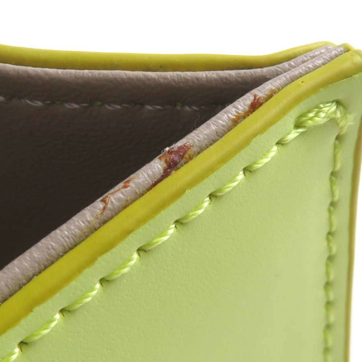 Marc Jacobs Green Yellow Leather Handbag Shoulder Bag (Pre-Owned)
