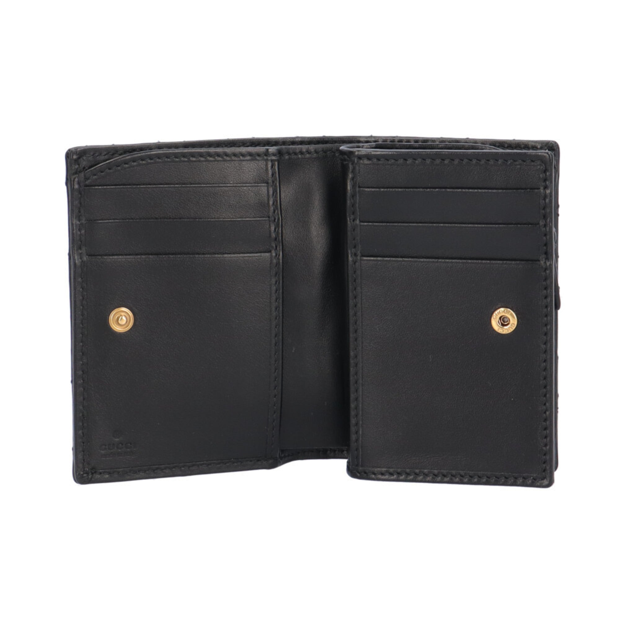 Gucci Black Leather Wallet (Bi-Fold) (Pre-Owned)