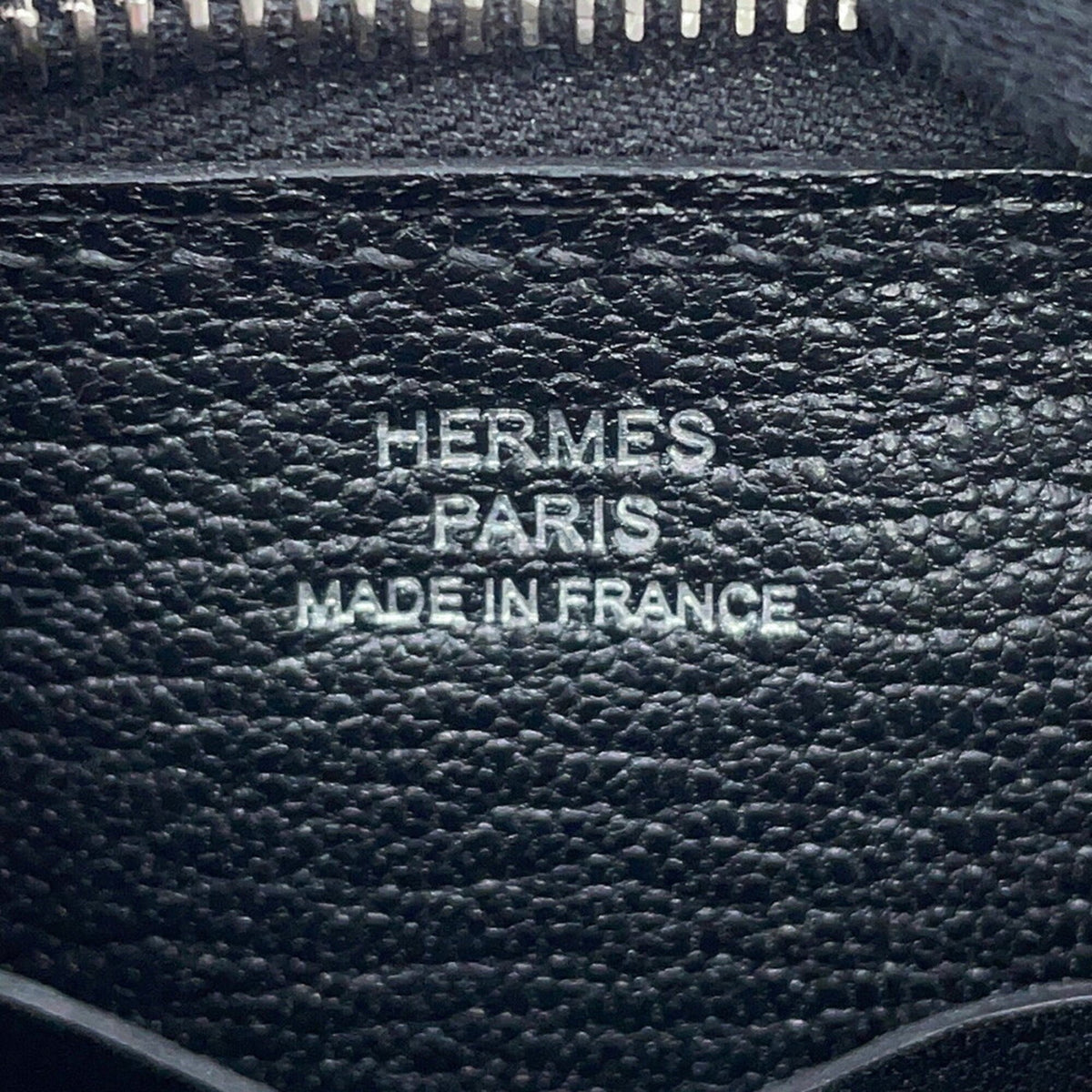 Hermes Black Evergrain Leather Handbag Shoulder Bag (Pre-Owned)