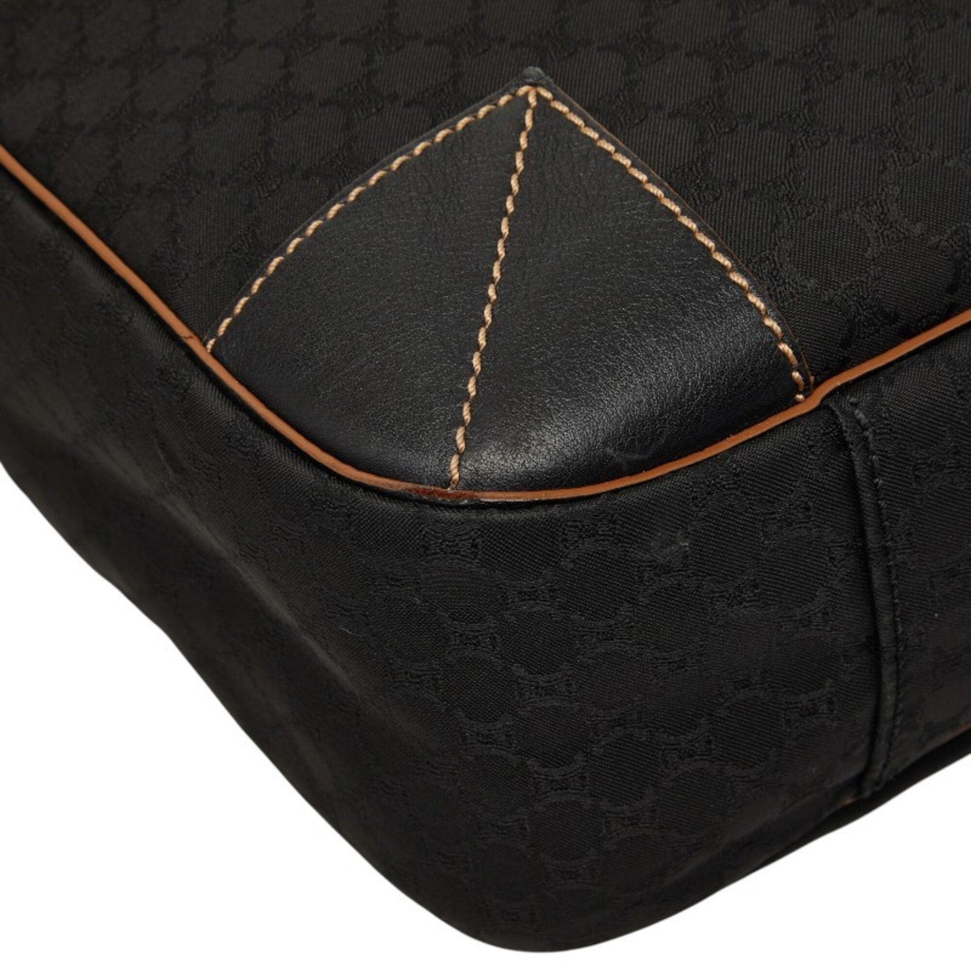Celine Black Canvas Leather Handbag (Pre-Owned)