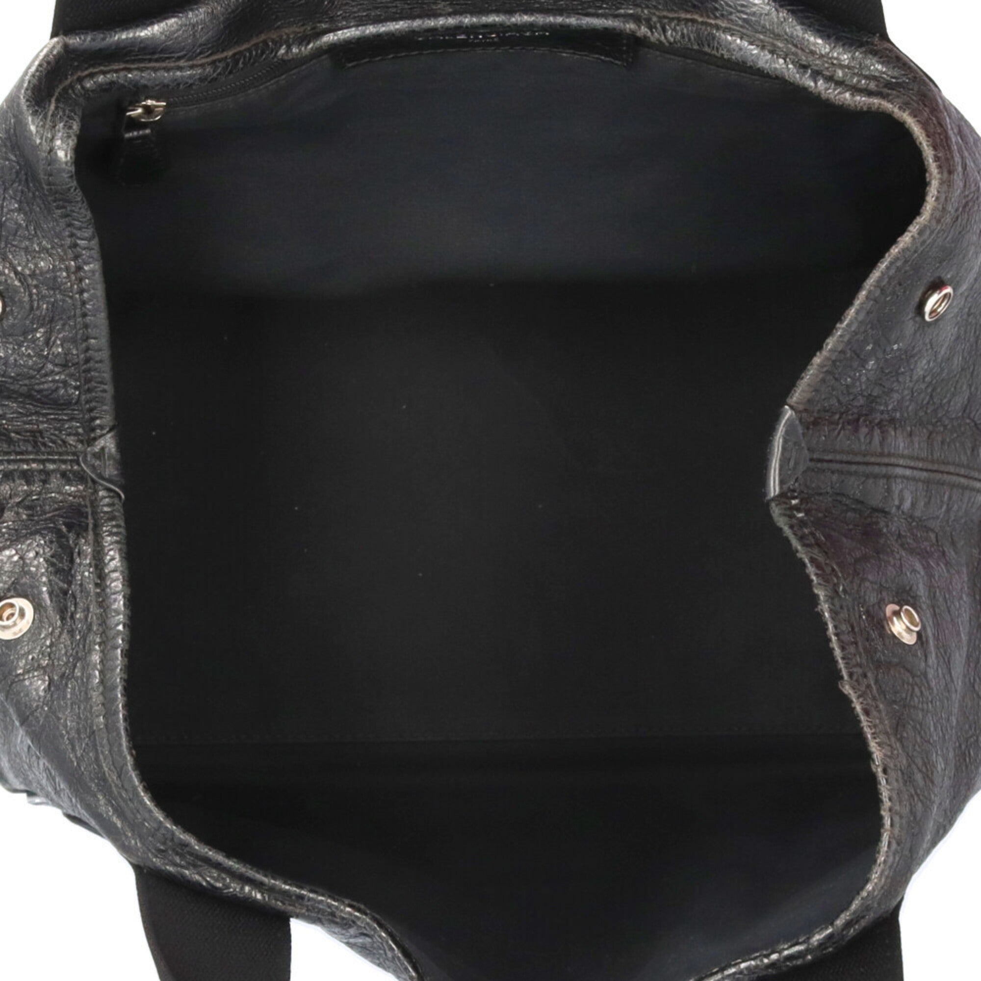 Balenciaga Black Leather Tote Bag (Pre-Owned)