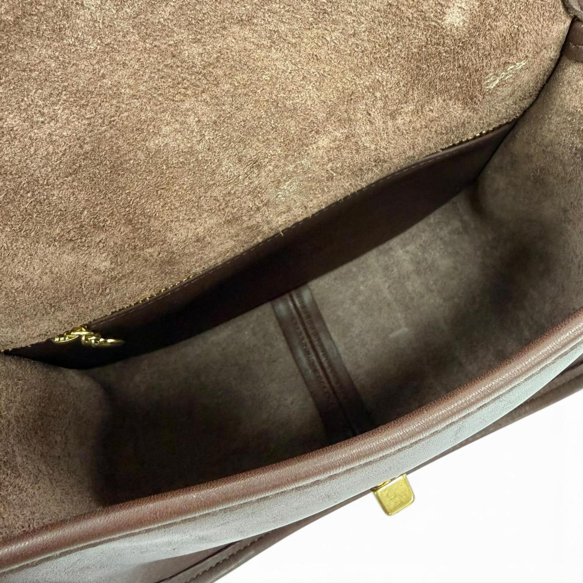 Coach Brown Leather Shoulder Bag (Pre-Owned)