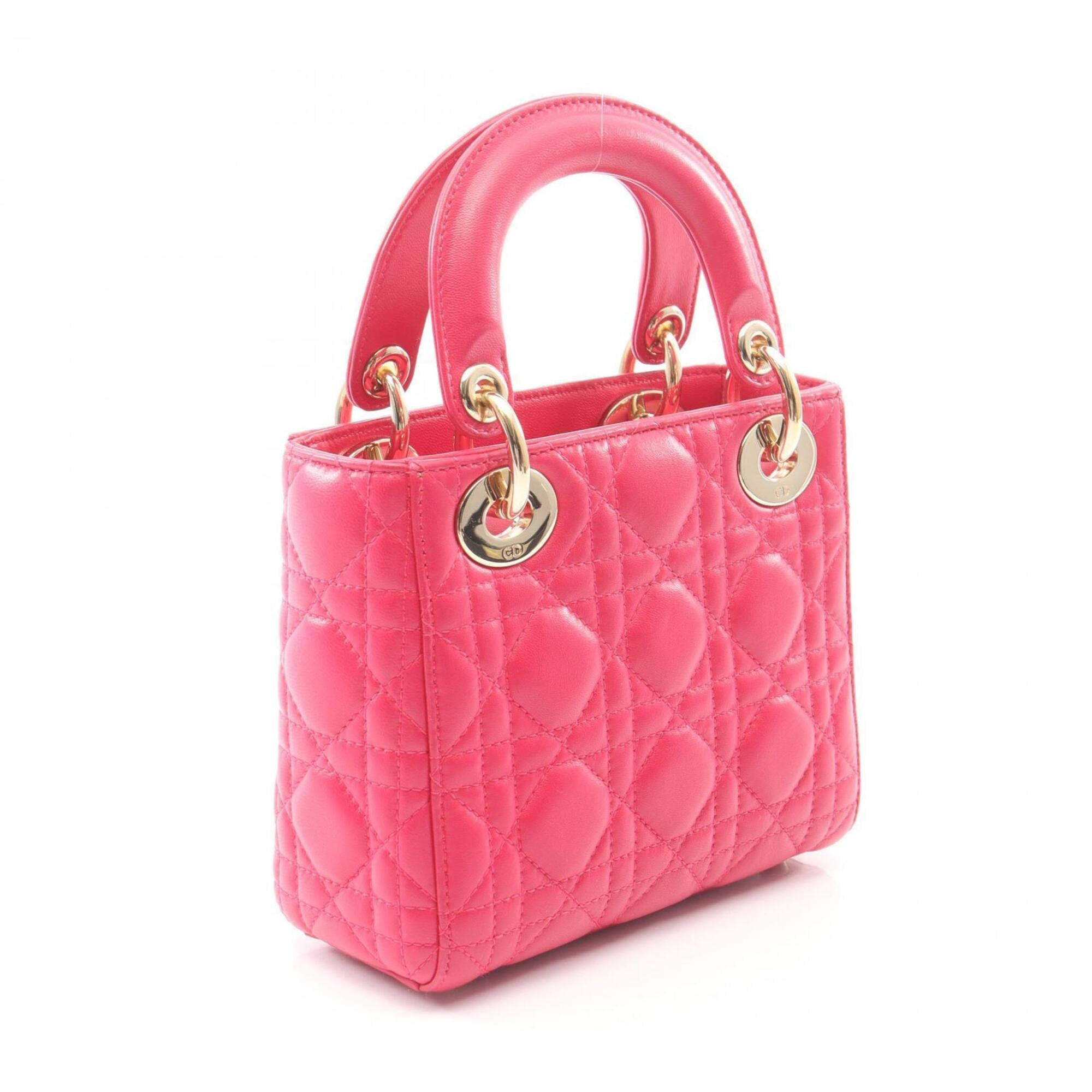 Christian Dior Pink Leather Handbag (Pre-Owned)