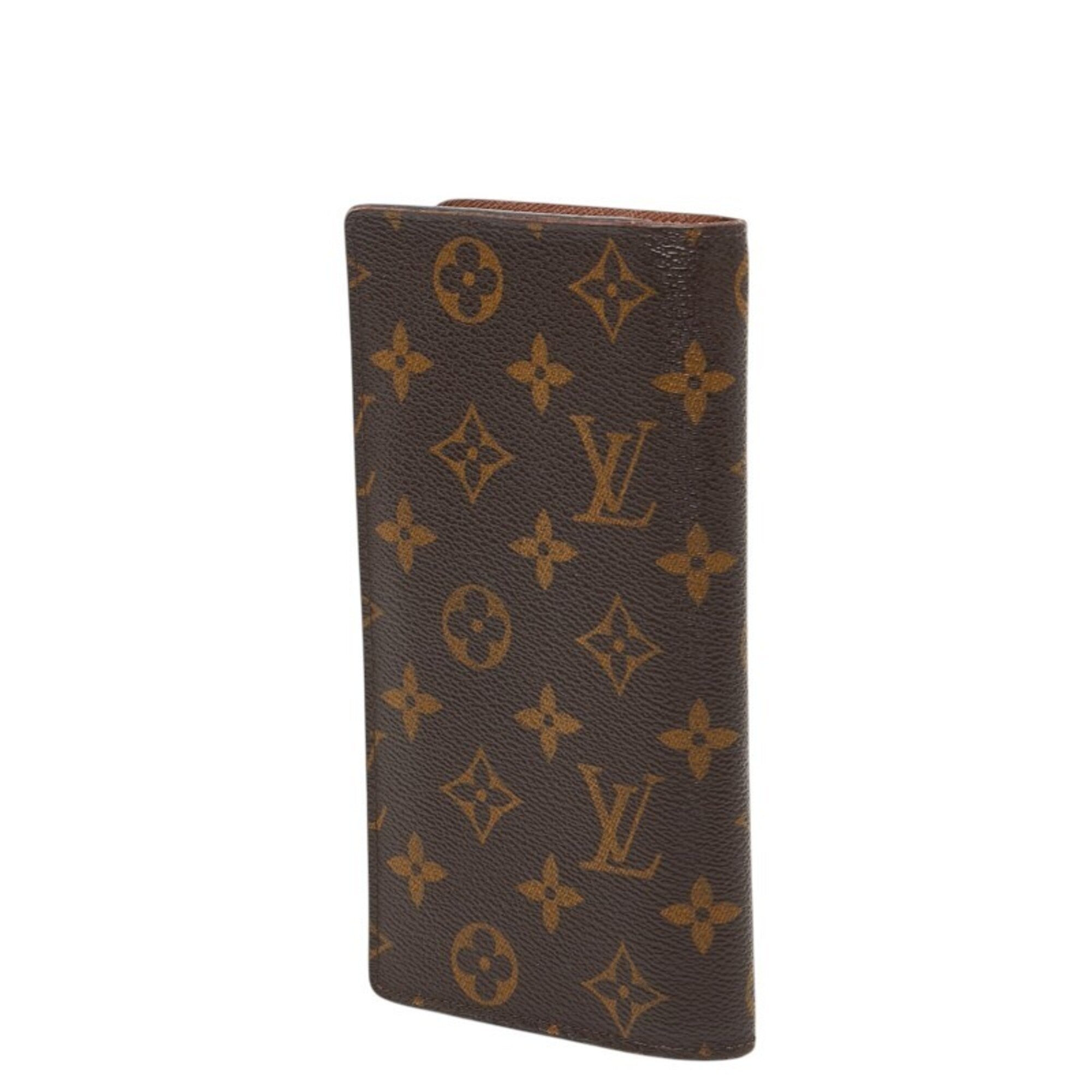Louis Vuitton Brown Pvc Leather Long Wallet (Bi-Fold) (Pre-Owned)