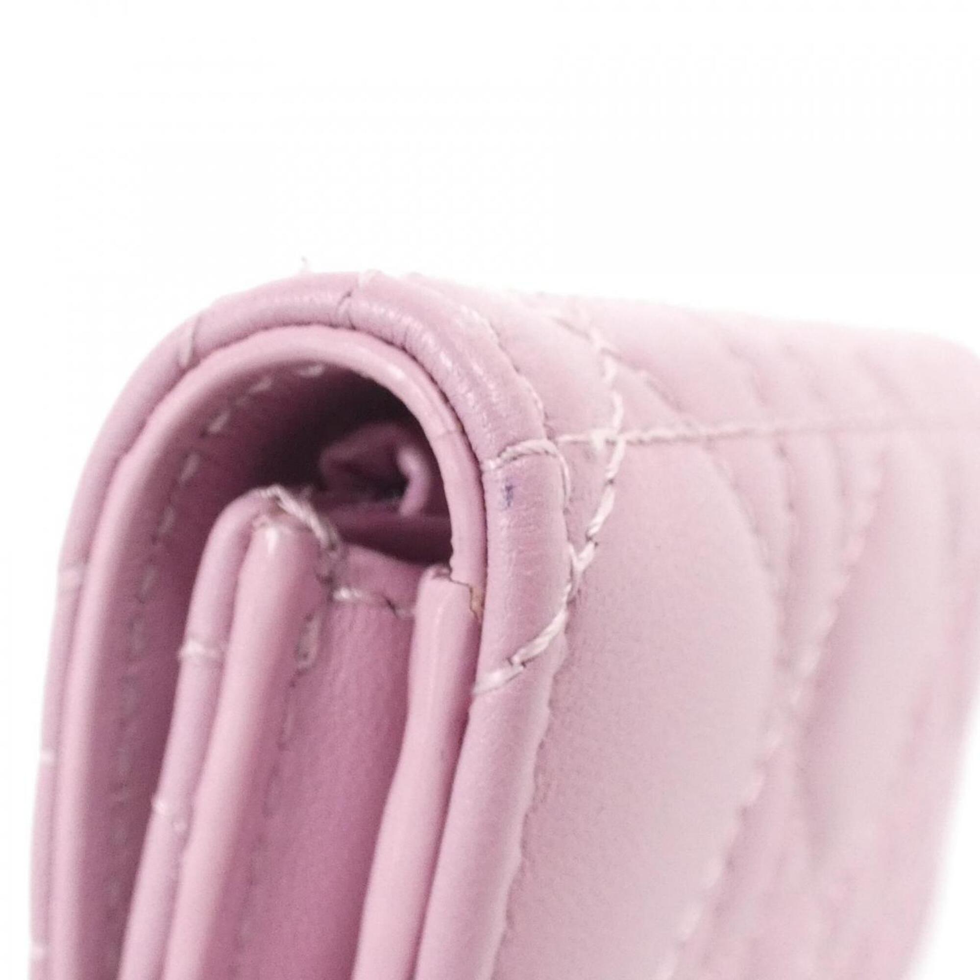 Christian Dior Pink Leather Wallet (Bi-Fold) (Pre-Owned)