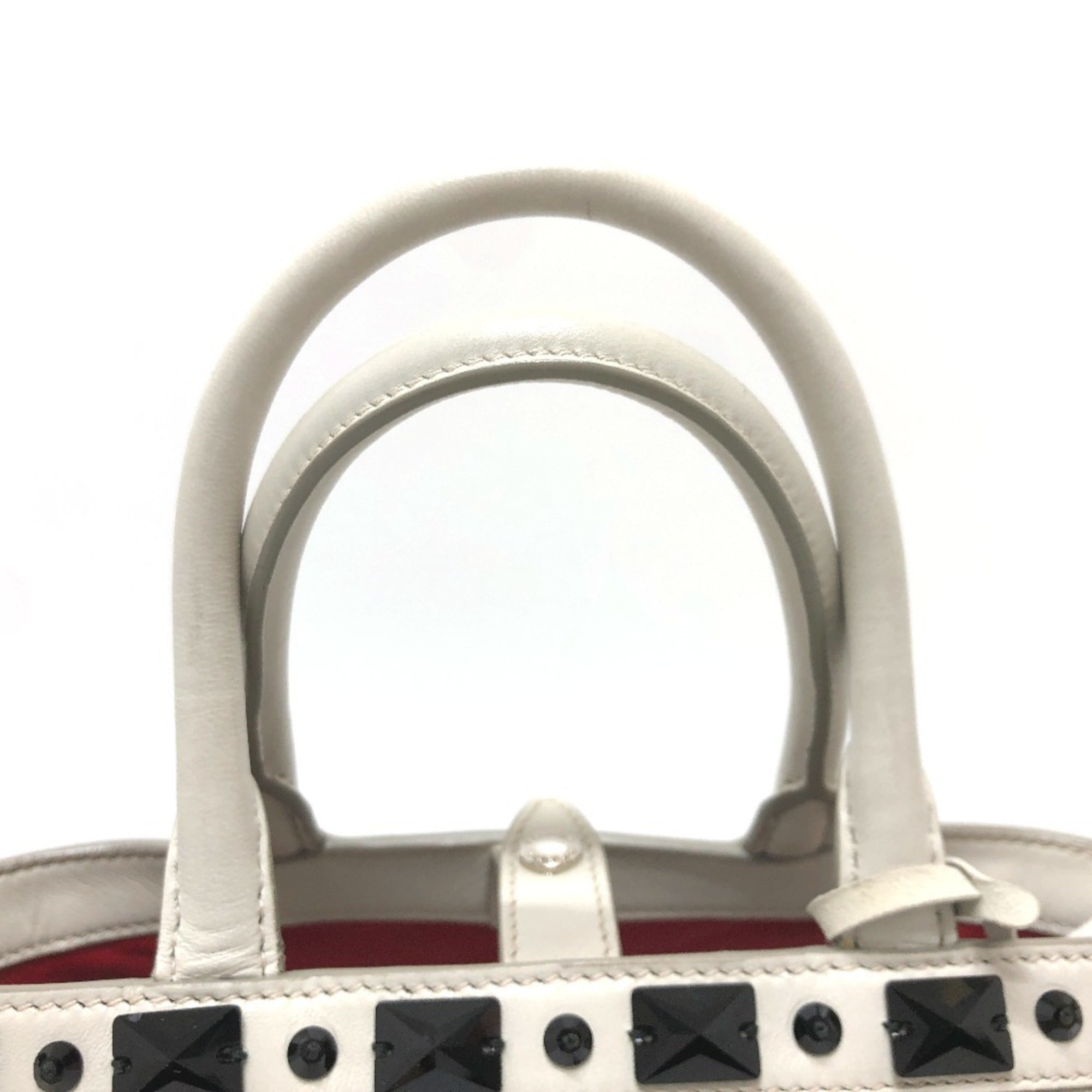 Prada White Leather Handbag (Pre-Owned)