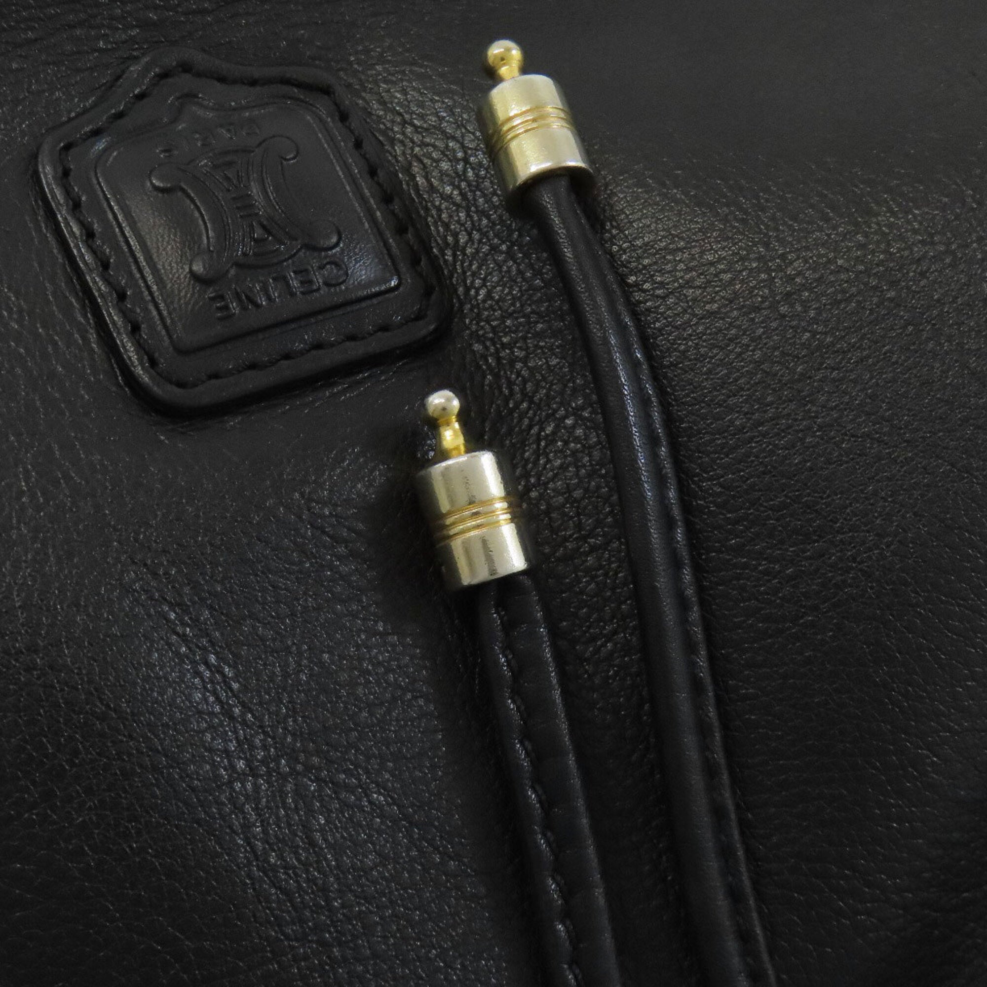 Celine Black Leather Shoulder Bag (Pre-Owned)