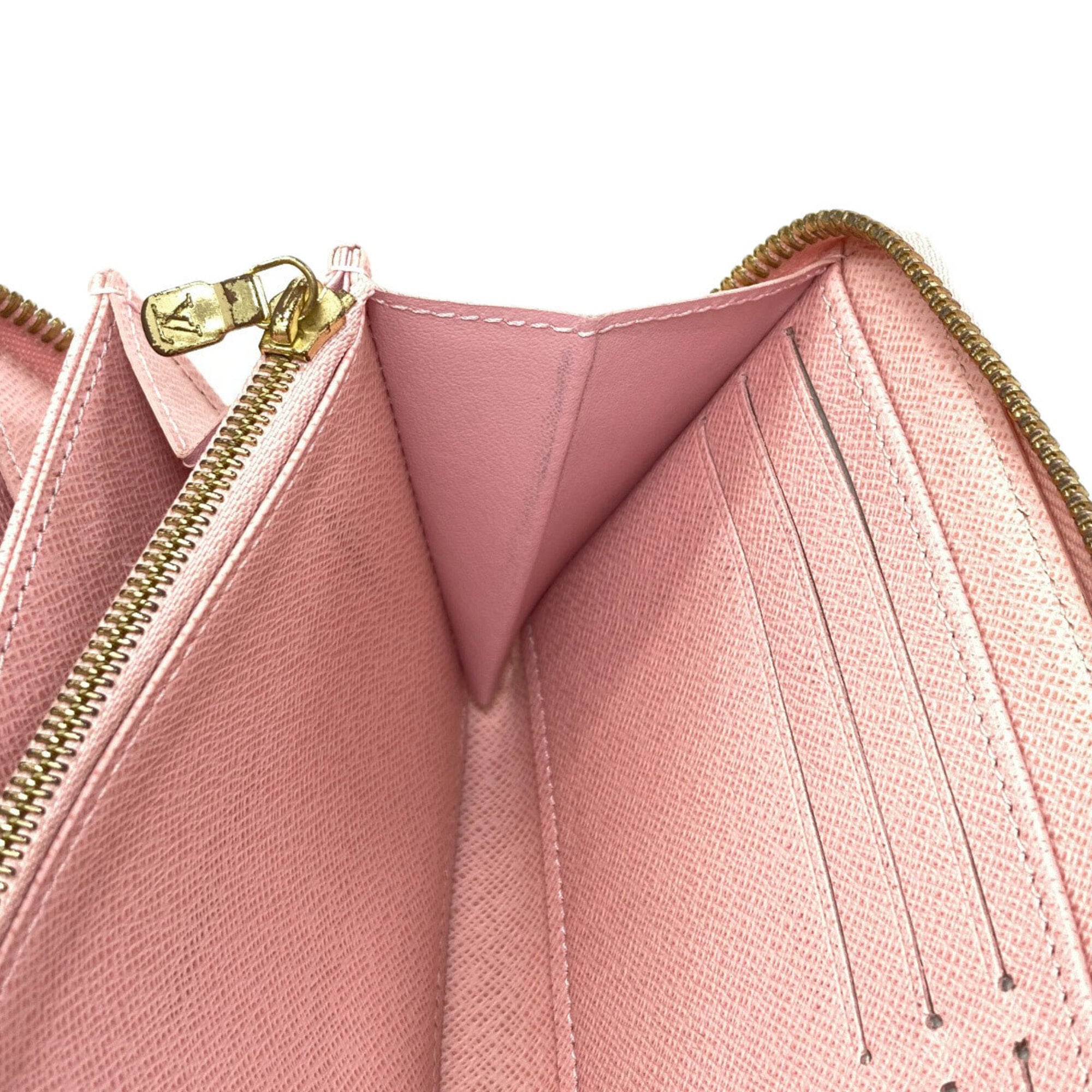 Louis Vuitton Damier Azur Rose Ballerine Damier Canvas Long Wallet (Bi-Fold) (Pre-Owned)