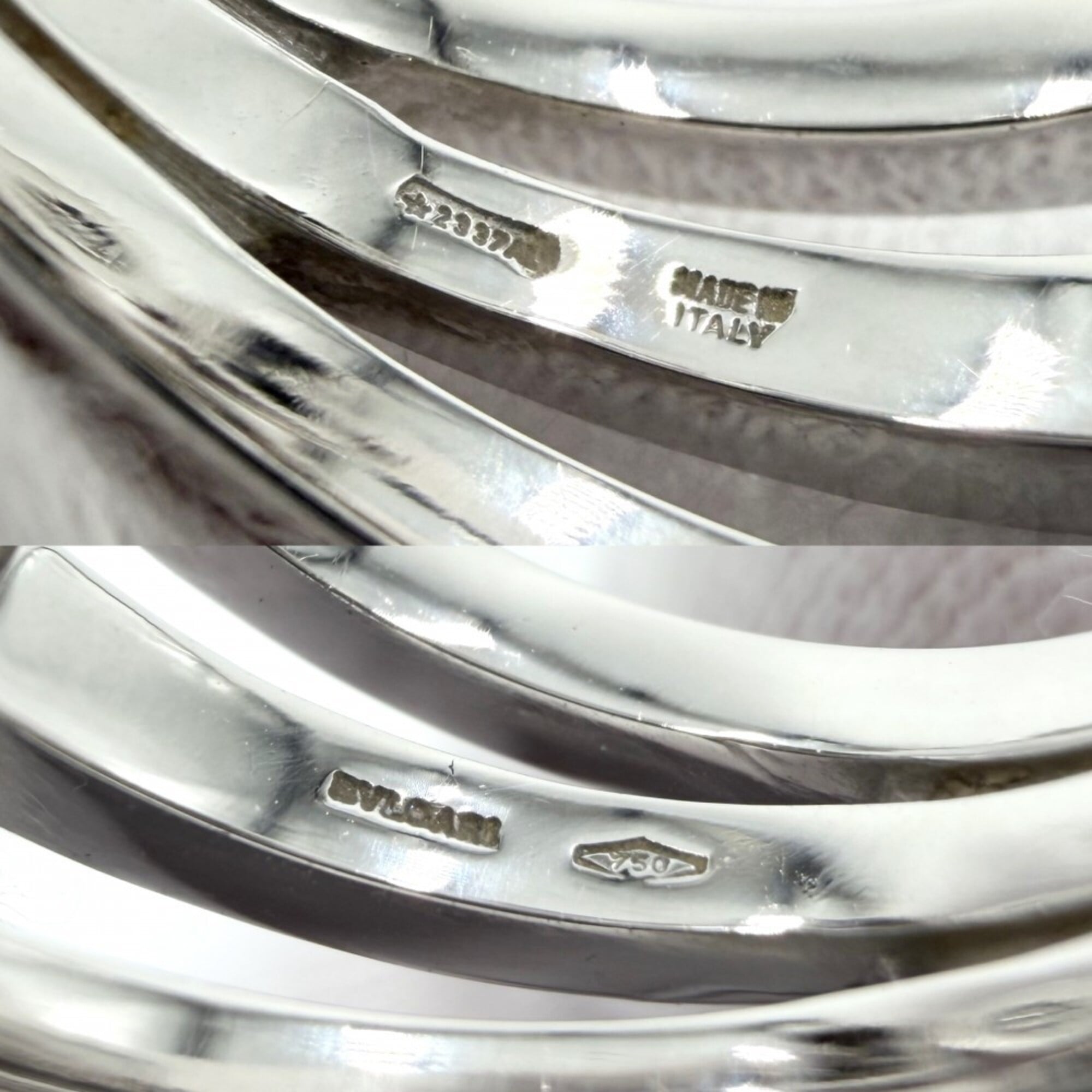 Bvlgari White Gold (18K) Band Ring (Pre-Owned)