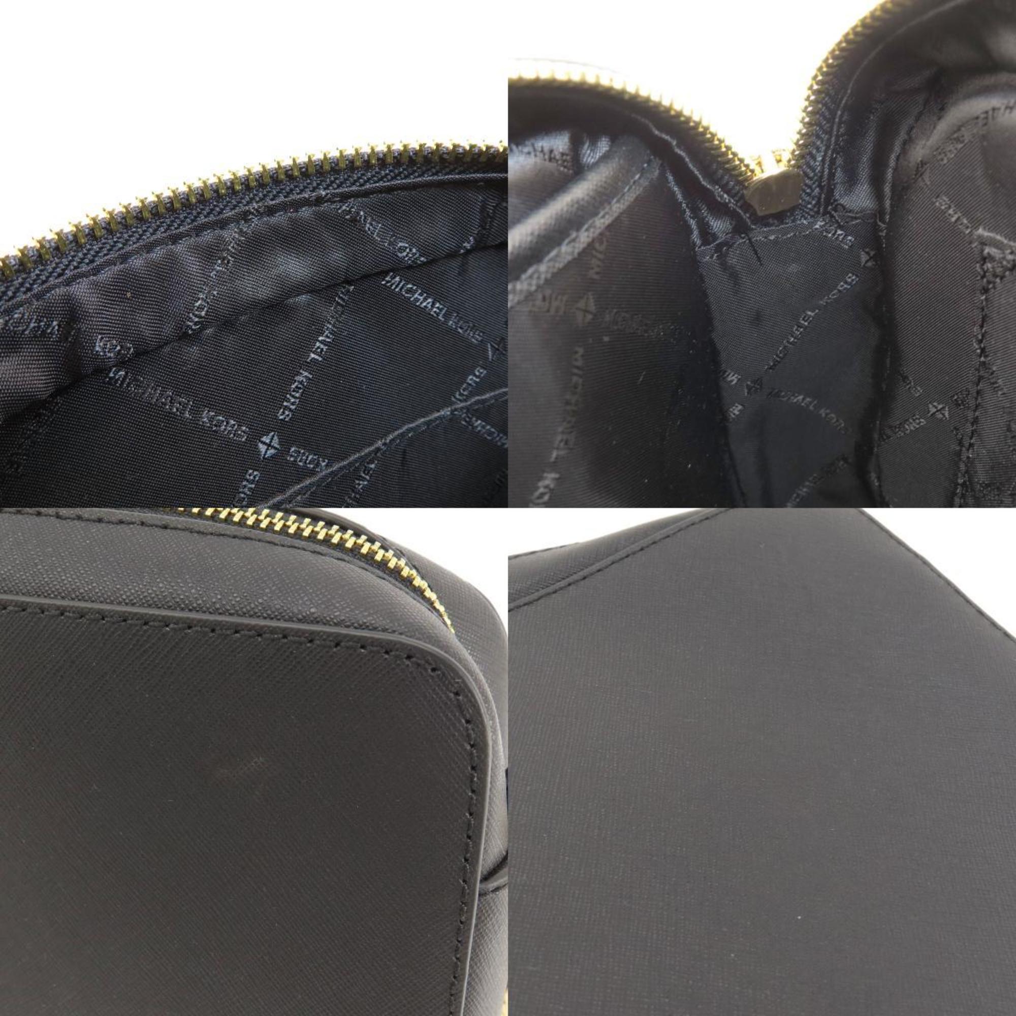 Michael Kors Black Leather Shoulder Bag (Pre-Owned)