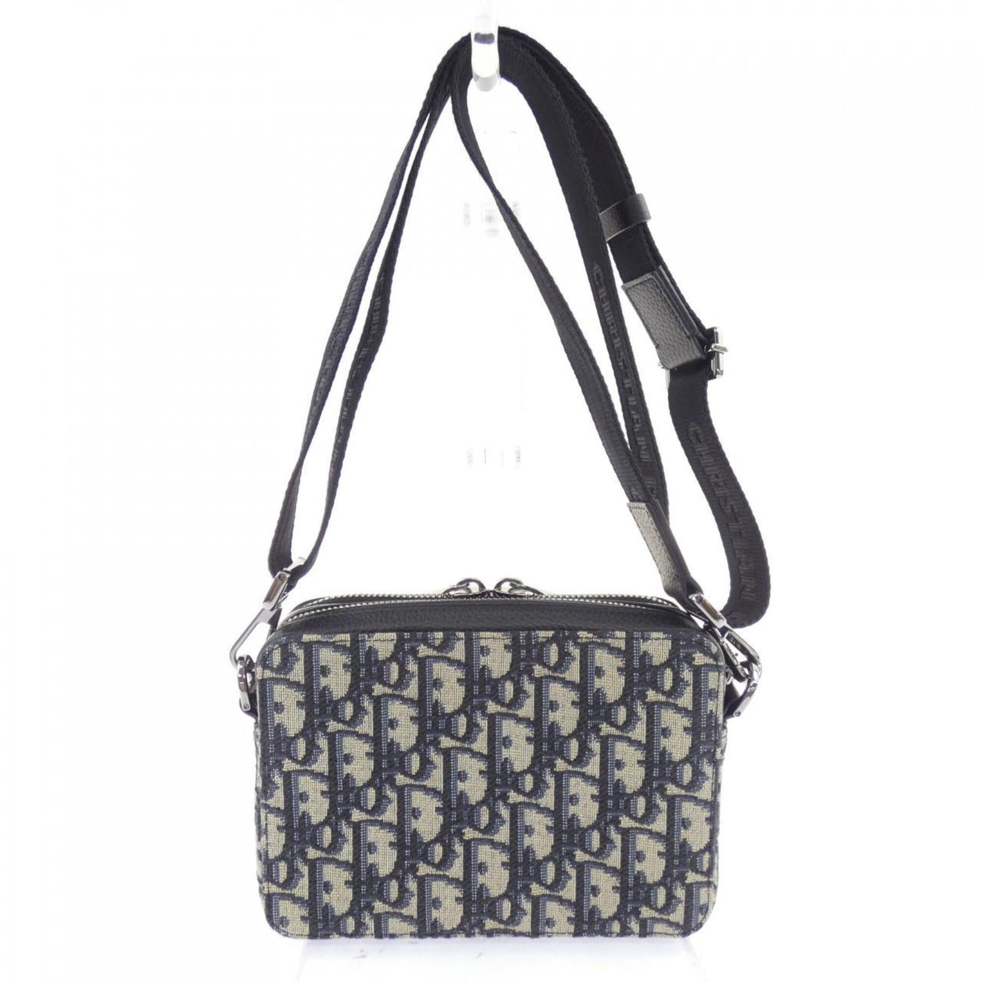 Christian Dior Beige Navy Handbag (Pre-Owned)