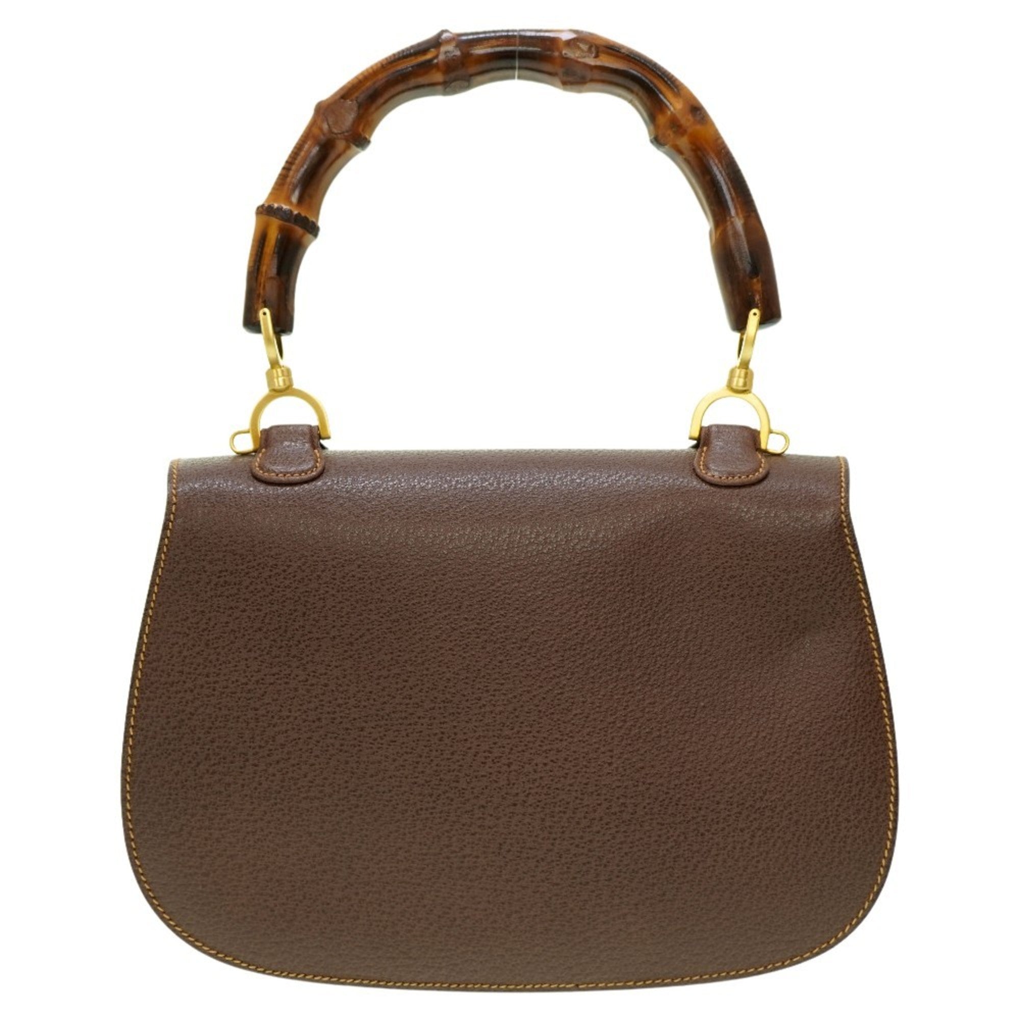 Gucci Brown Leather Handbag (Pre-Owned)