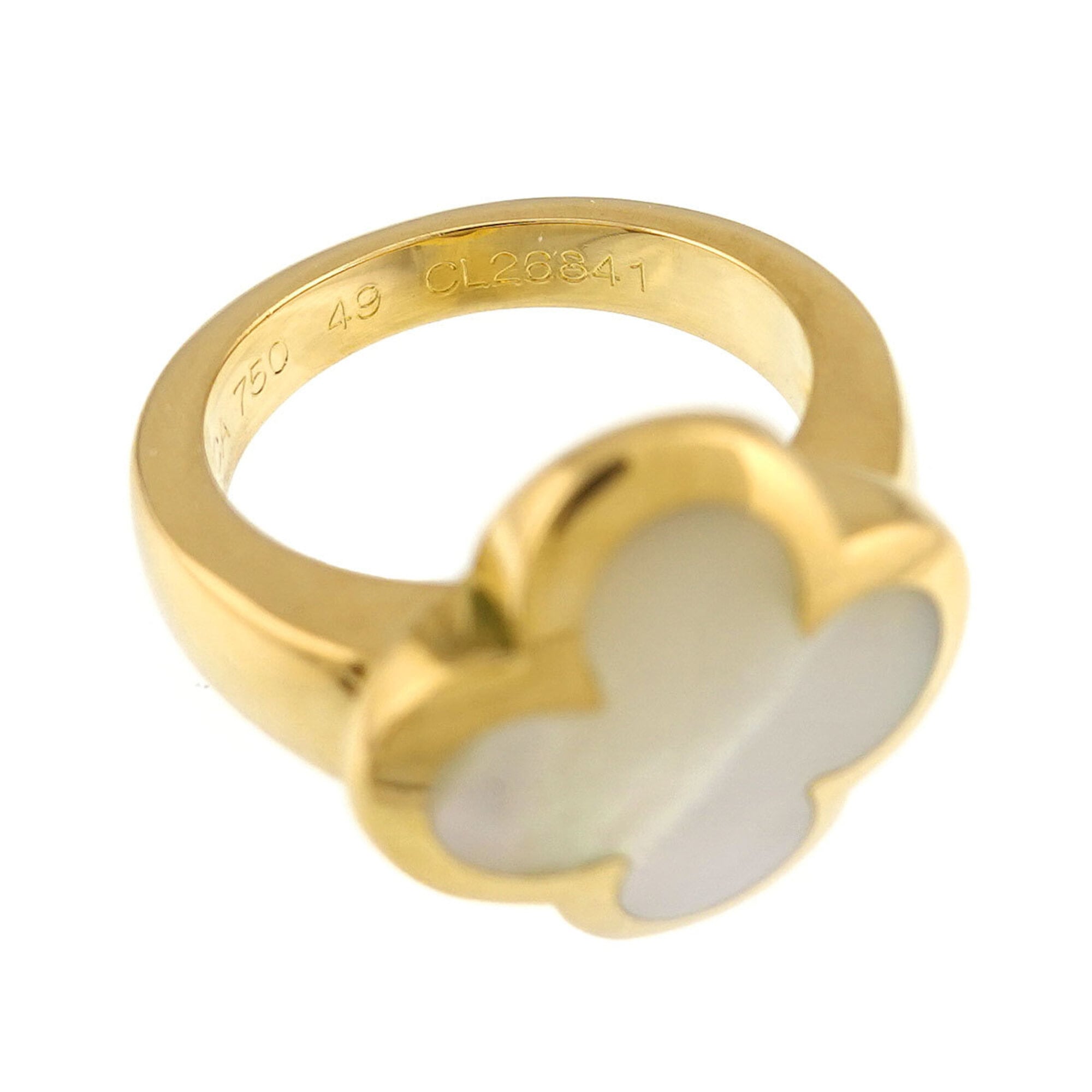 Van Cleef & Arpels Yellow Gold (18K) Shell Band Ring (Pre-Owned)