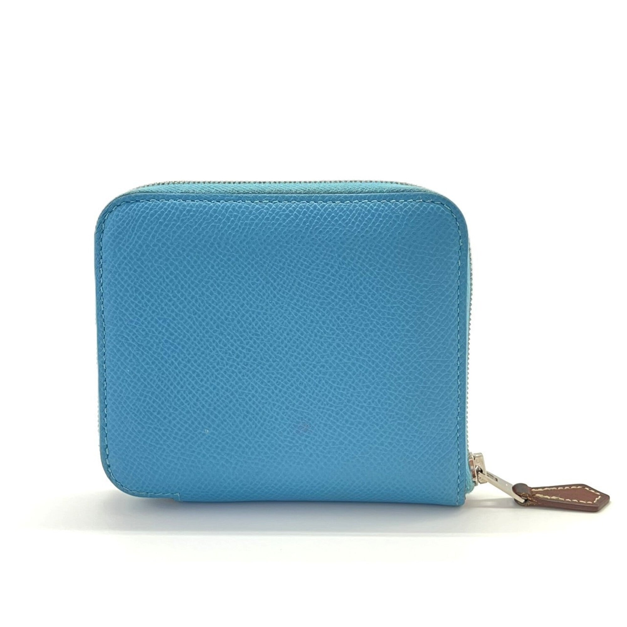 Hermes Blue Leather Wallet (Bi-Fold) (Pre-Owned)