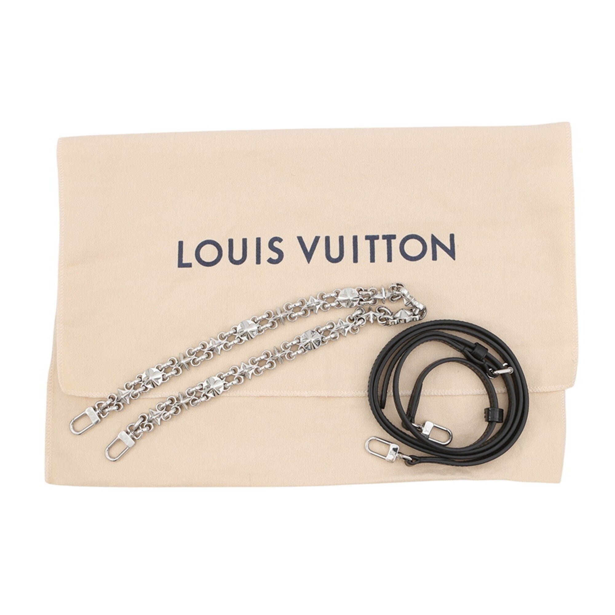 Louis Vuitton Monogram Noir Monogram Clutch Bag Handbag Shoulder Bag (Pre-Owned)