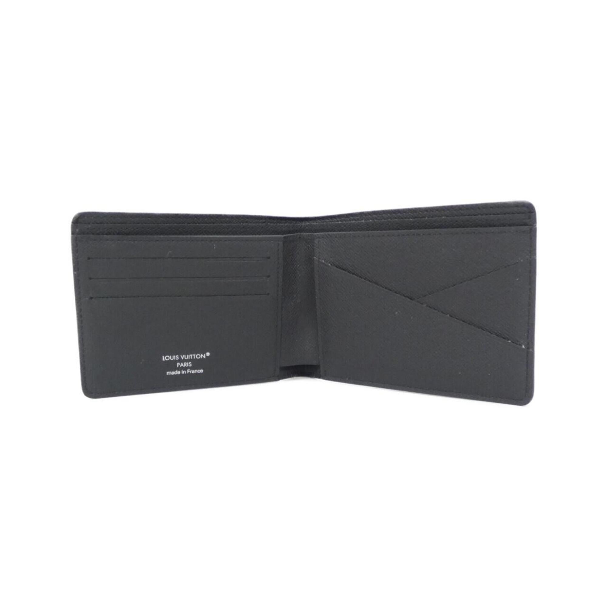 Louis Vuitton Black Leather Bill Wallet (Bi-Fold) (Pre-Owned)