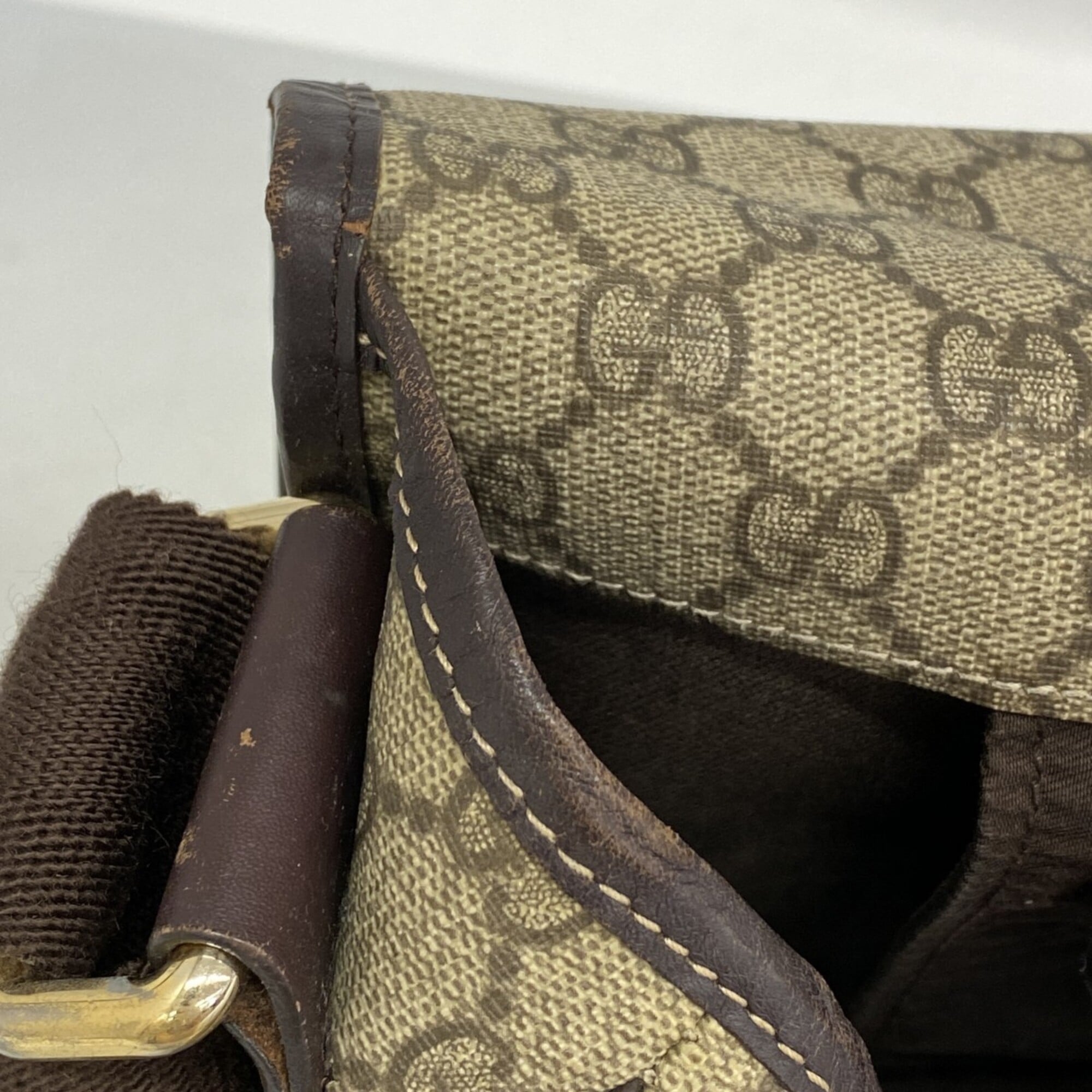 Gucci Brown Pvc Shoulder Bag (Pre-Owned)
