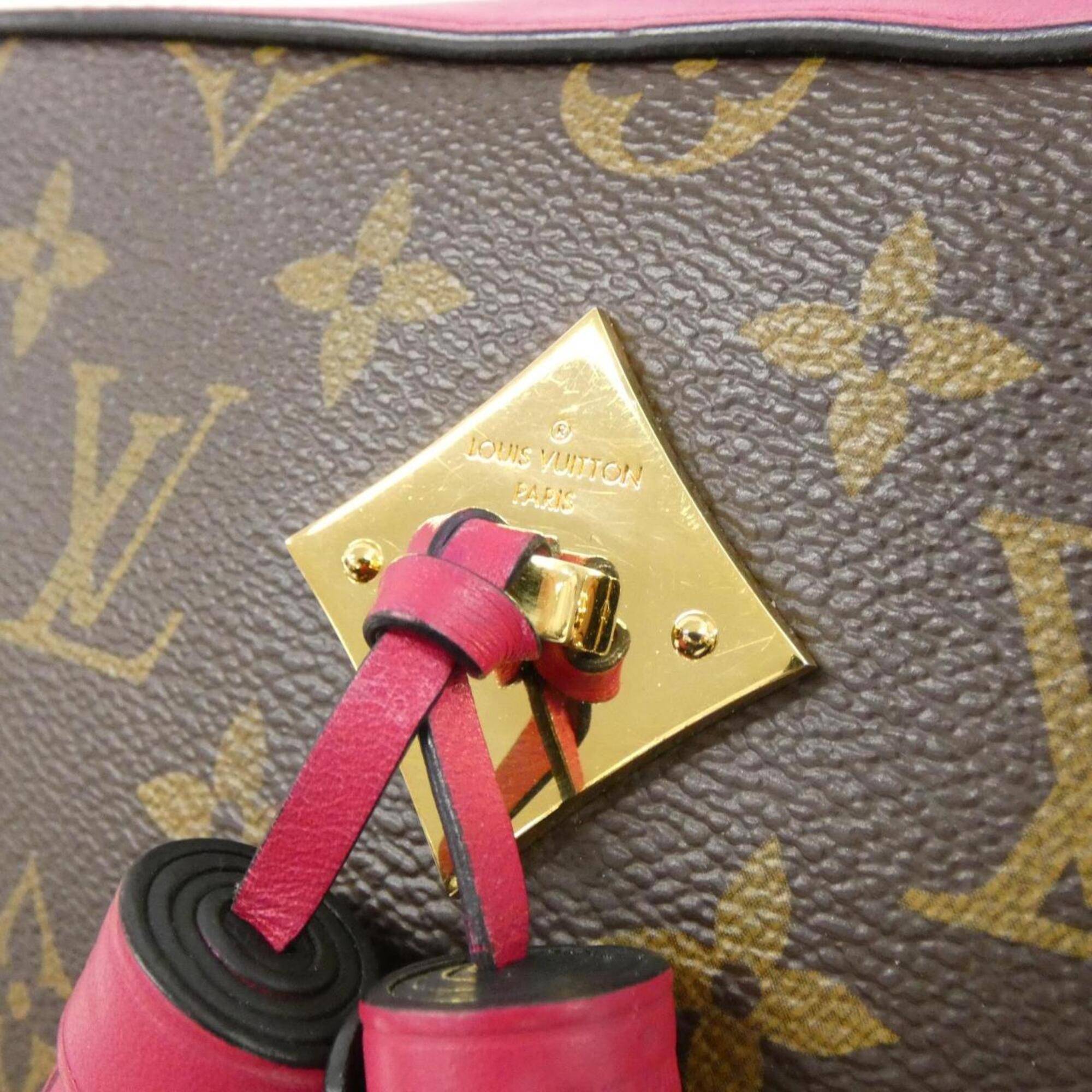 Louis Vuitton Monogram Brown Coated Canvas Shoulder Bag (Pre-Owned)