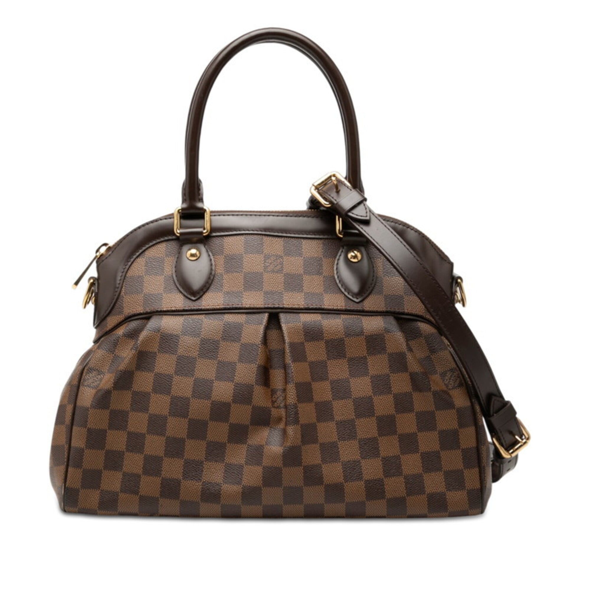 Louis Vuitton Damier Brown Pvc Leather Handbag Shoulder Bag (Pre-Owned)