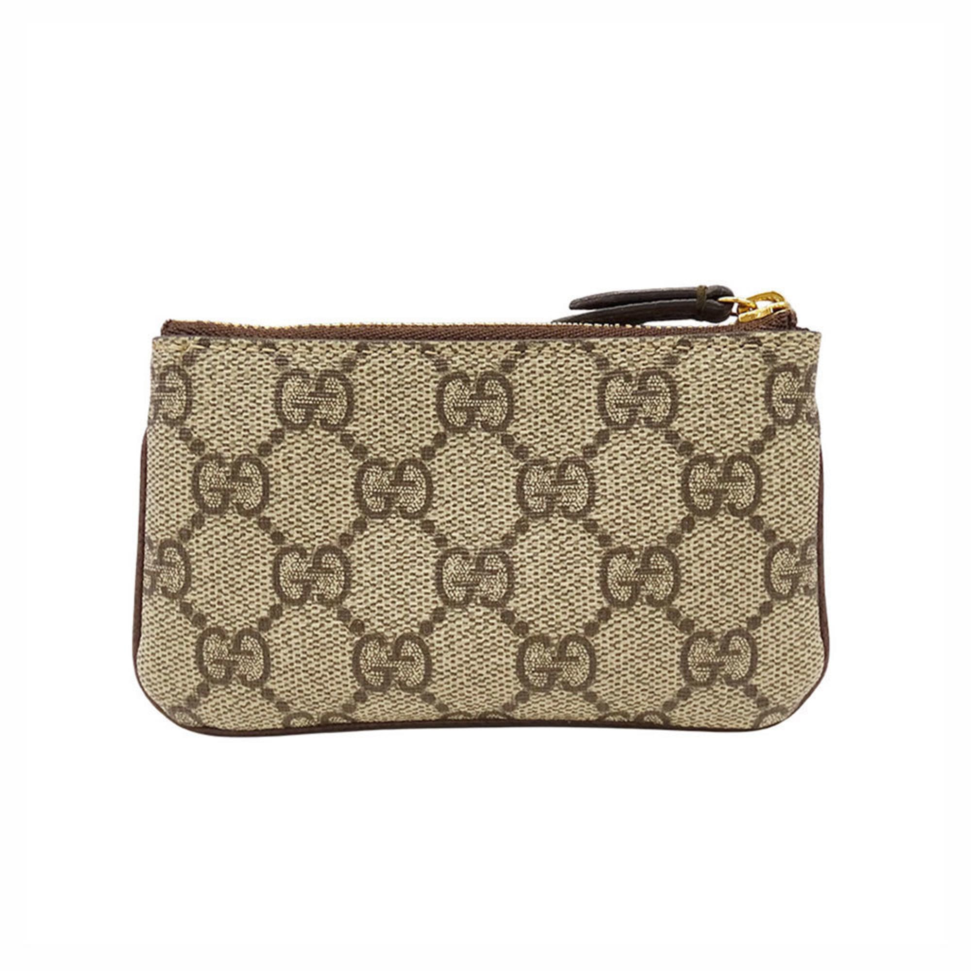Gucci Brown Gg Supreme Coin Purse/Coin Case (Pre-Owned)