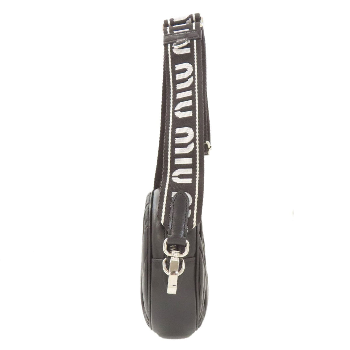 Miu Miu Black Leather Pouch Shoulder Bag (Pre-Owned)