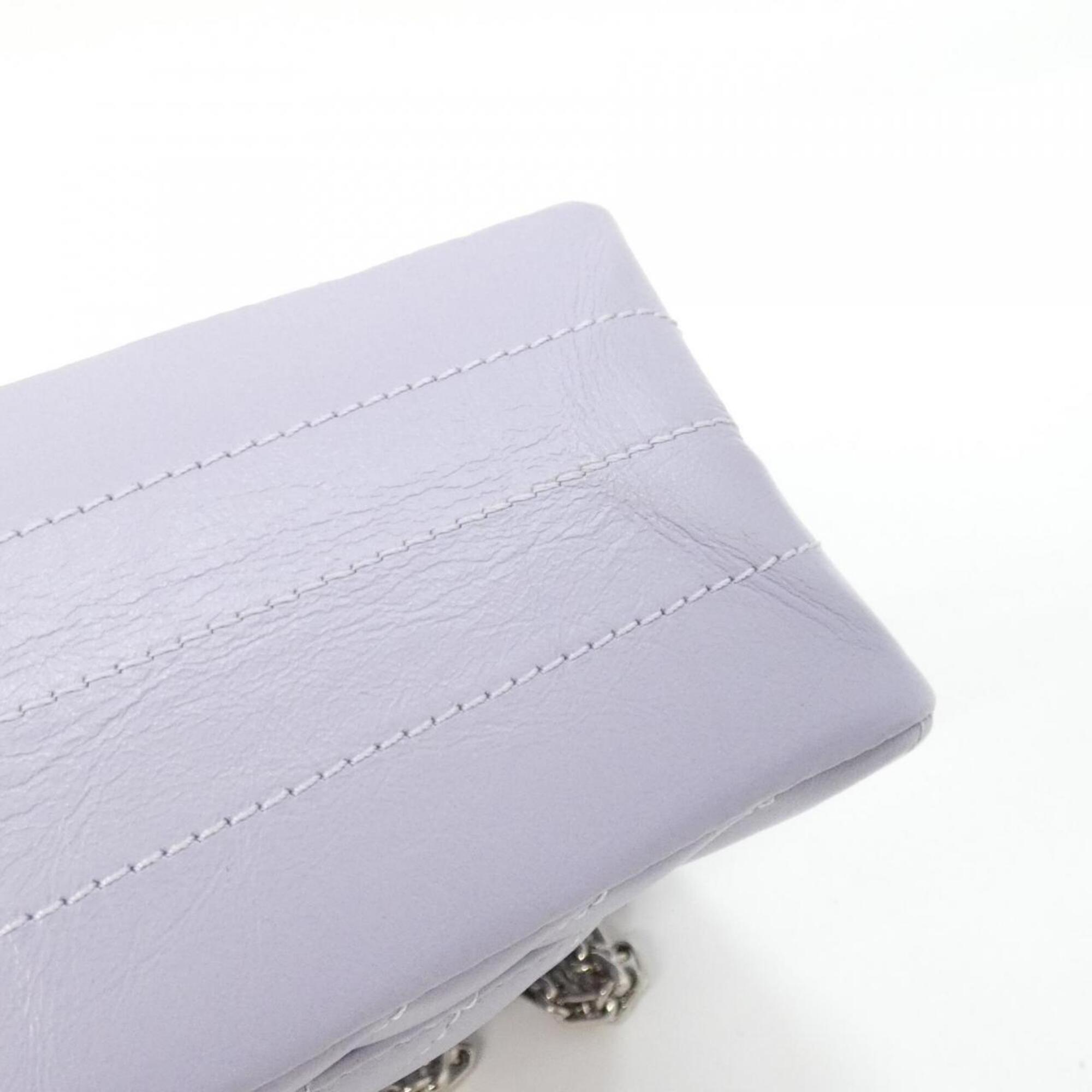 Chanel Light Purple Leather Shoulder Bag (Pre-Owned)